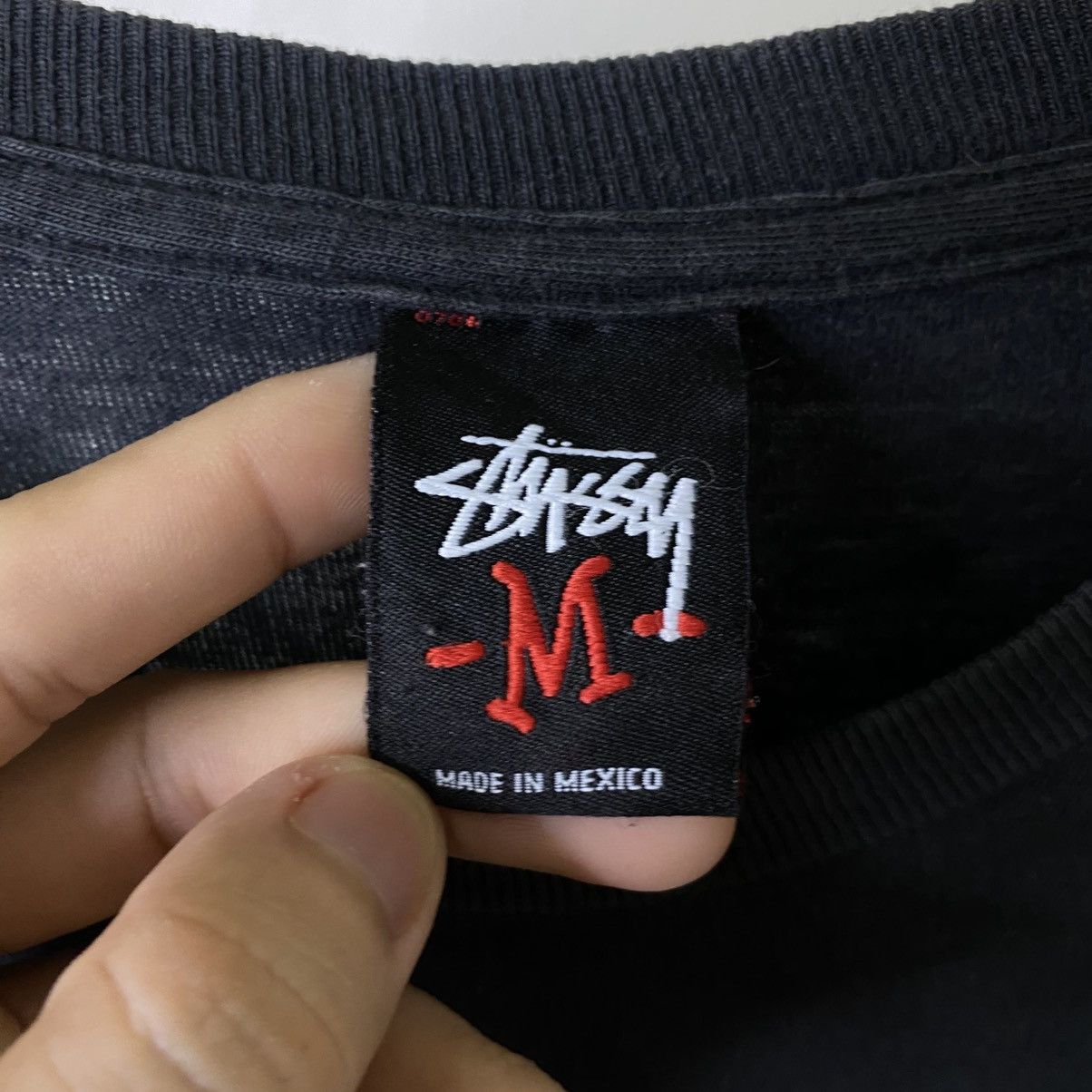 Stussy Vintage 2000s Stussy 30 Black on Black T Shirt Size US M / EU 48-50 / 2 - 3 Thumbnail