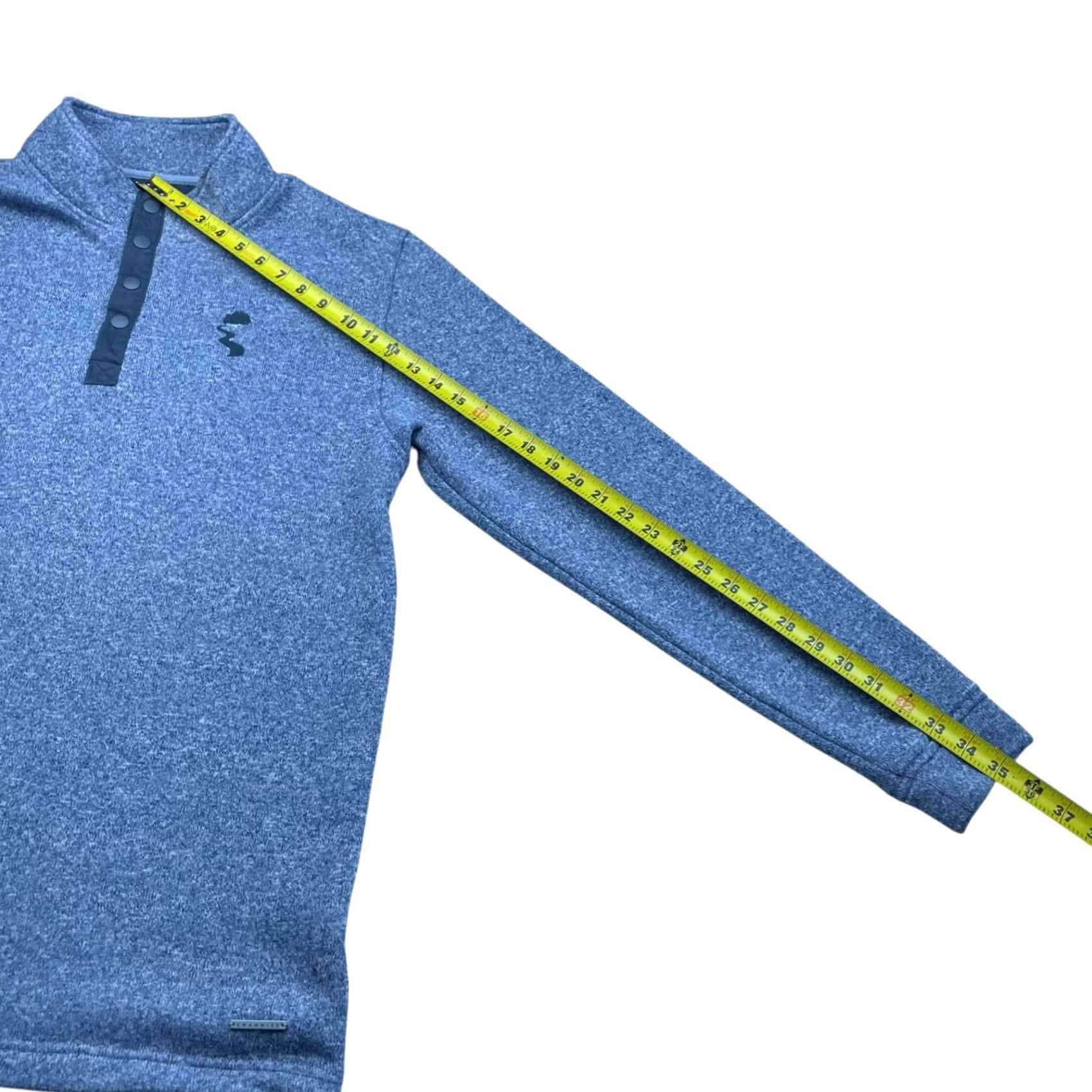 Vintage Swannies Men's 1/4 Snap Button Fleece Pullover Blue 2XL Size US XXL / EU 58 / 5 - 7 Thumbnail