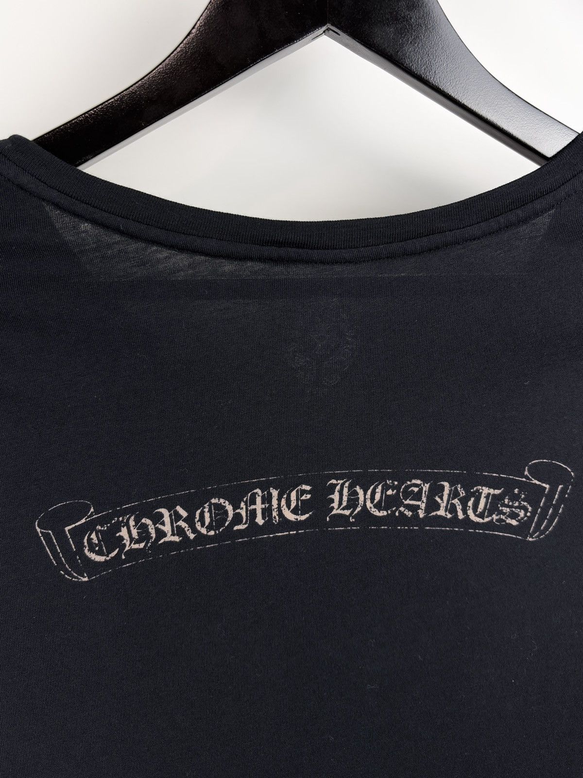 Chrome Hearts Chrome Hearts Fuck You Distressed Logo Raw Hem Tshirt Size M / US 6-8 / IT 42-44 - 5 Thumbnail