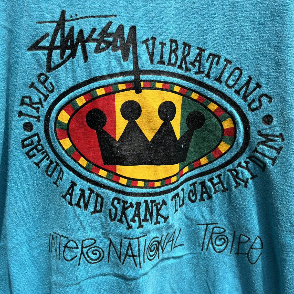 Stussy Vintage STUSSY irie rasta tee vibrations Size US M / EU 48-50 / 2 - 3 Thumbnail