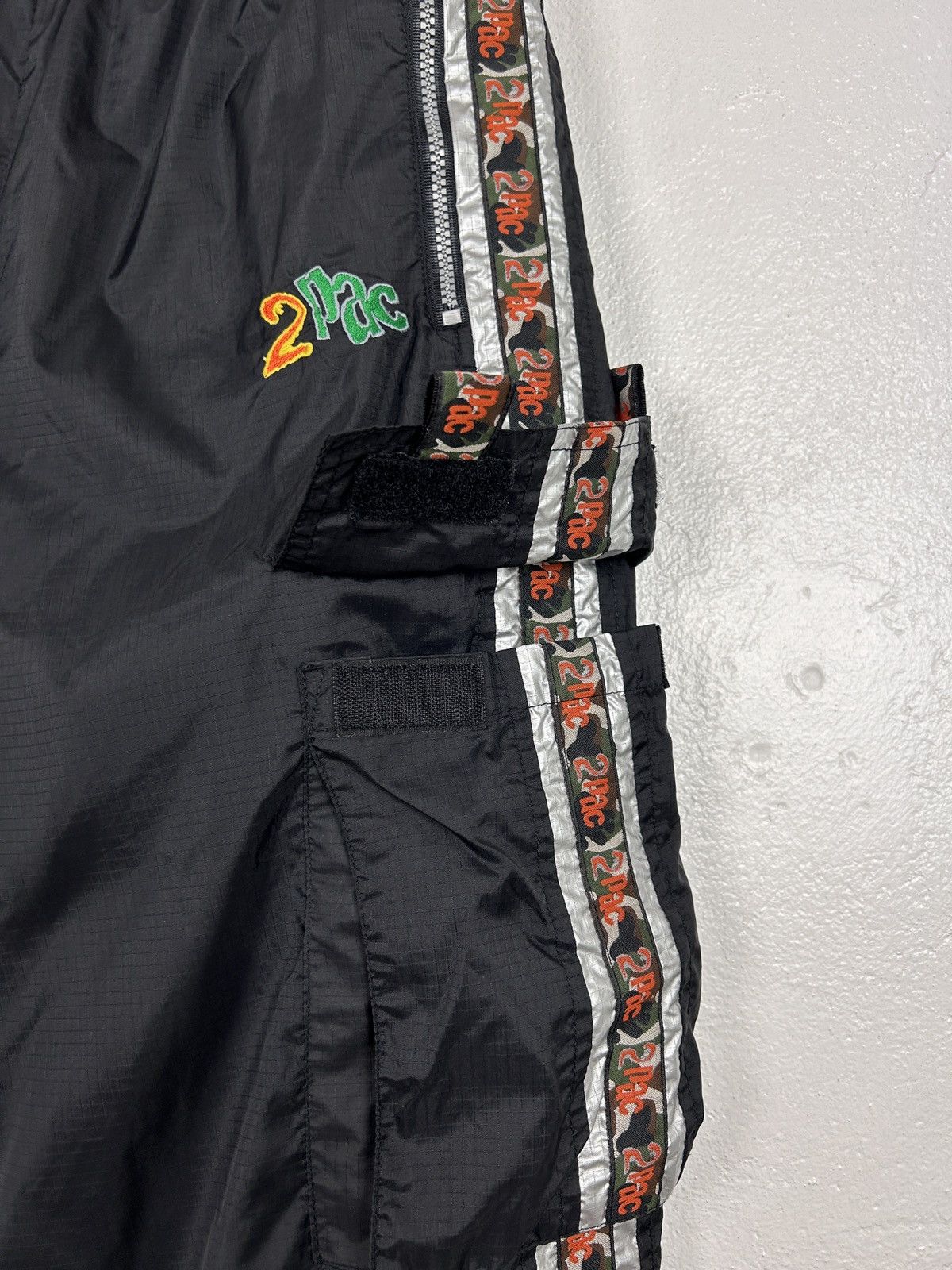 Rap Tees Vintage 2PAC Rap Hip Hop Cargo Lampas Utility Pants Size US 34 / EU 50 - 4 Thumbnail