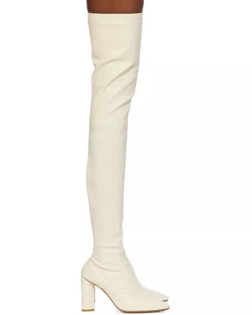 Bottega Veneta $2.6K VALUE 3DAY PROMO Tripod Boots Over the Knee in white Size US 9 / IT 39 - 1 Thumbnail