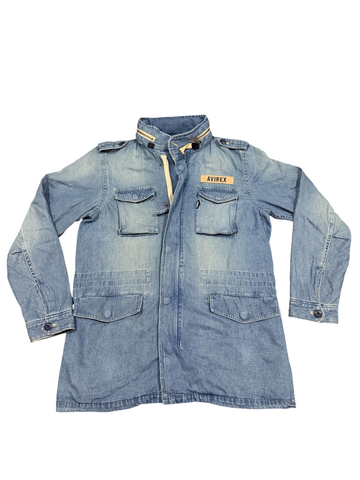 Avirex Avirex M-65 Denim Field Jacket Classic Military Jacket Size US S / EU 44-46 / 1 - 2 Thumbnail