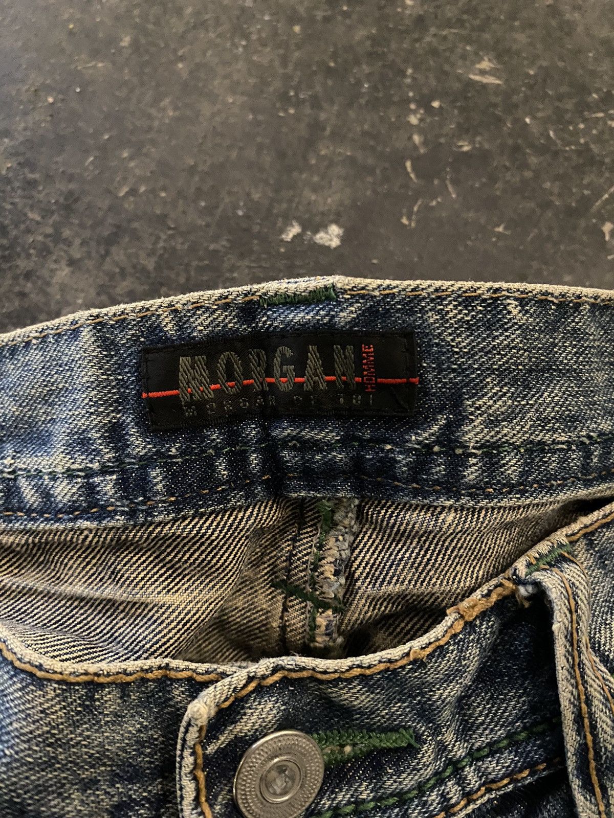 Beauty Beast Y2k Morgan Homme Button Flare Style Jeans Size US 34 / EU 50 - 8 Thumbnail