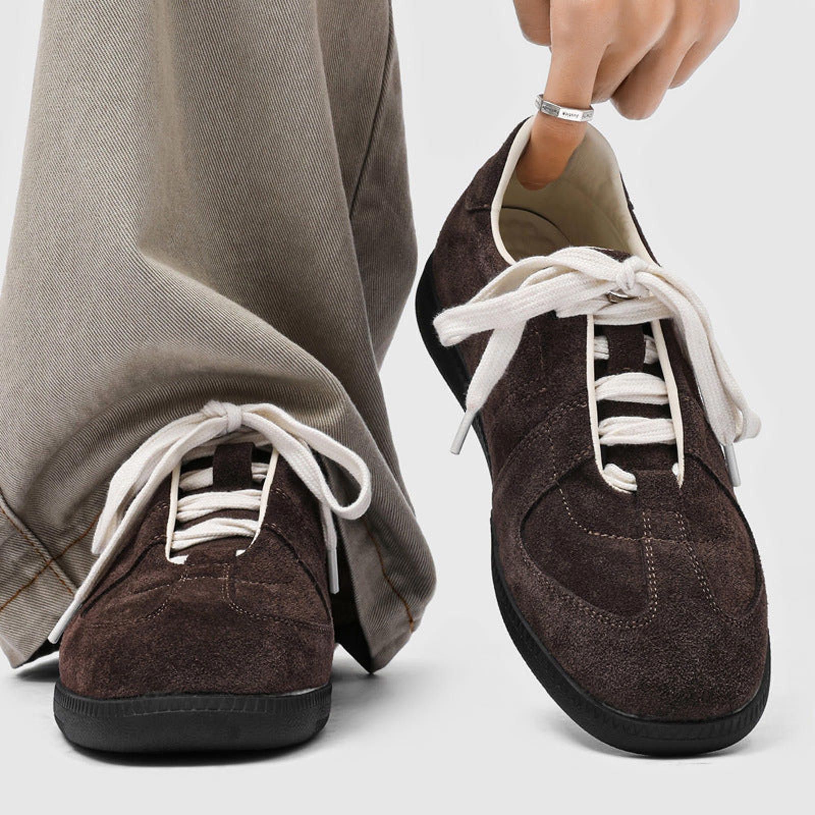 Vintage Retro Round-Toe Low-Profile Trainer Sneakrs Size US 8 / EU 41 - 2 Thumbnail