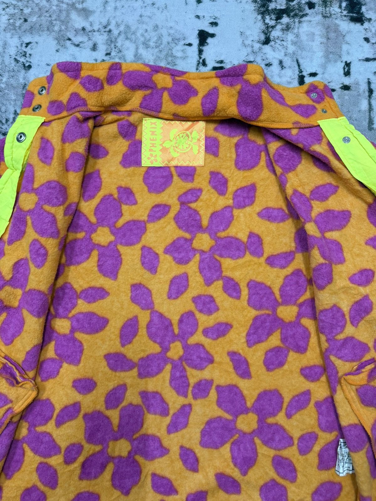 Phenix Vintage 90s Phenix All Over Print Fleece Jacket Button Snap Size US L / EU 52-54 / 3 - 6 Thumbnail