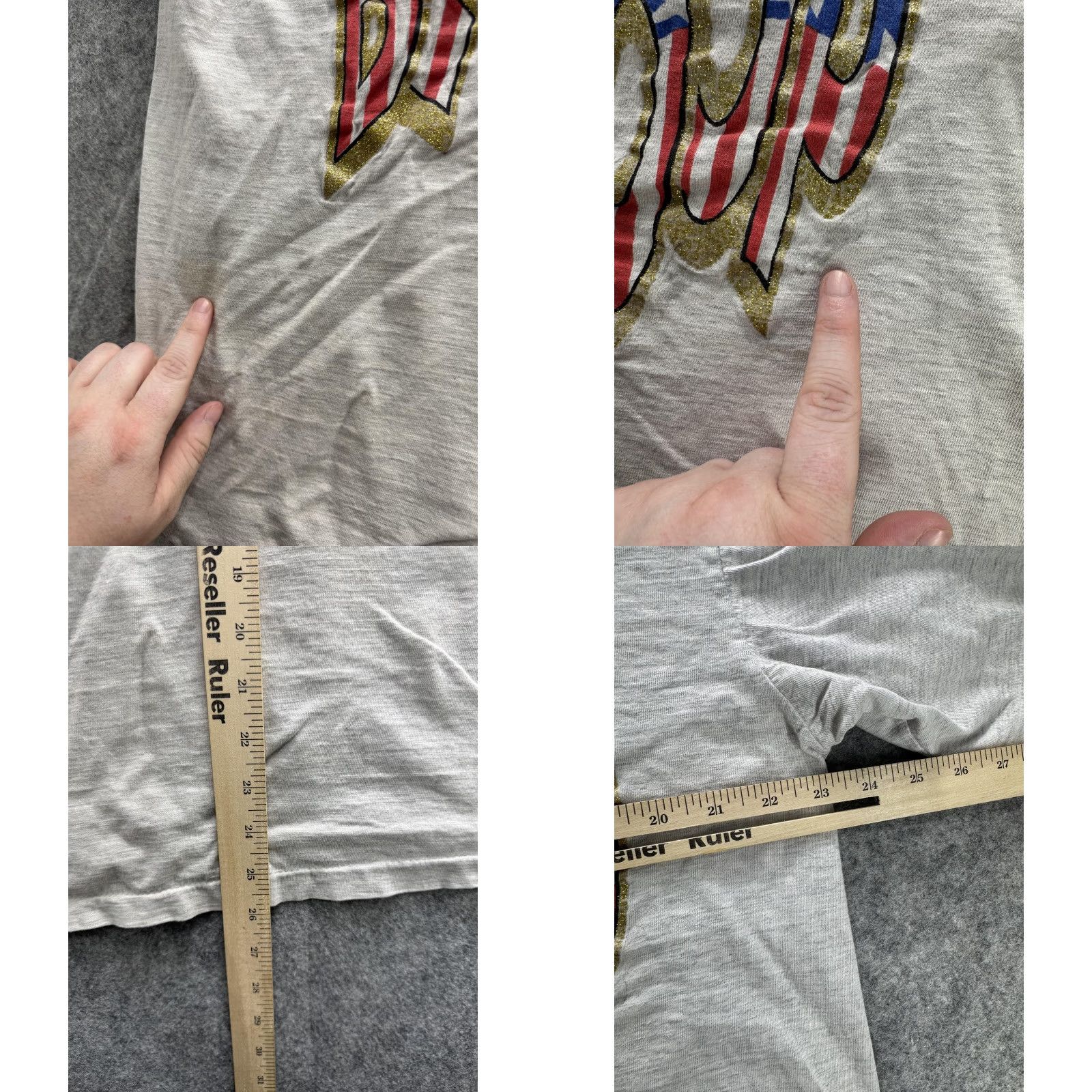 Vintage VINTAGE Street Works Betty Boop Shirt Mens L Gray USA Flag Patriotic Cartoon 90s Size US L / EU 52-54 / 3 - 8 Thumbnail