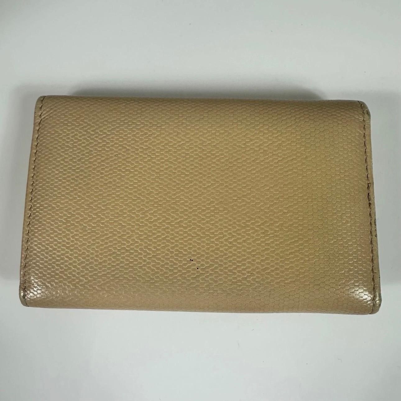 Chanel Vintage Chanel Beige Caviar Leather 6 Key Holder CC Logo Size ONE SIZE - 2 Thumbnail