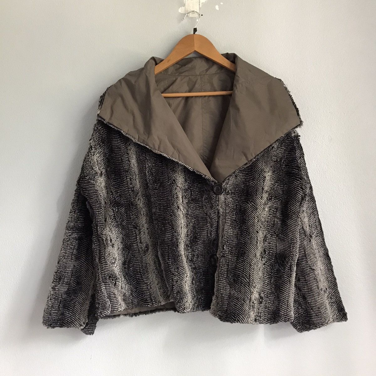 George V Paris Georges Rech Paris wool peacoat reversible jacket cape Size M / US 6-8 / IT 42-44 - 2 Thumbnail