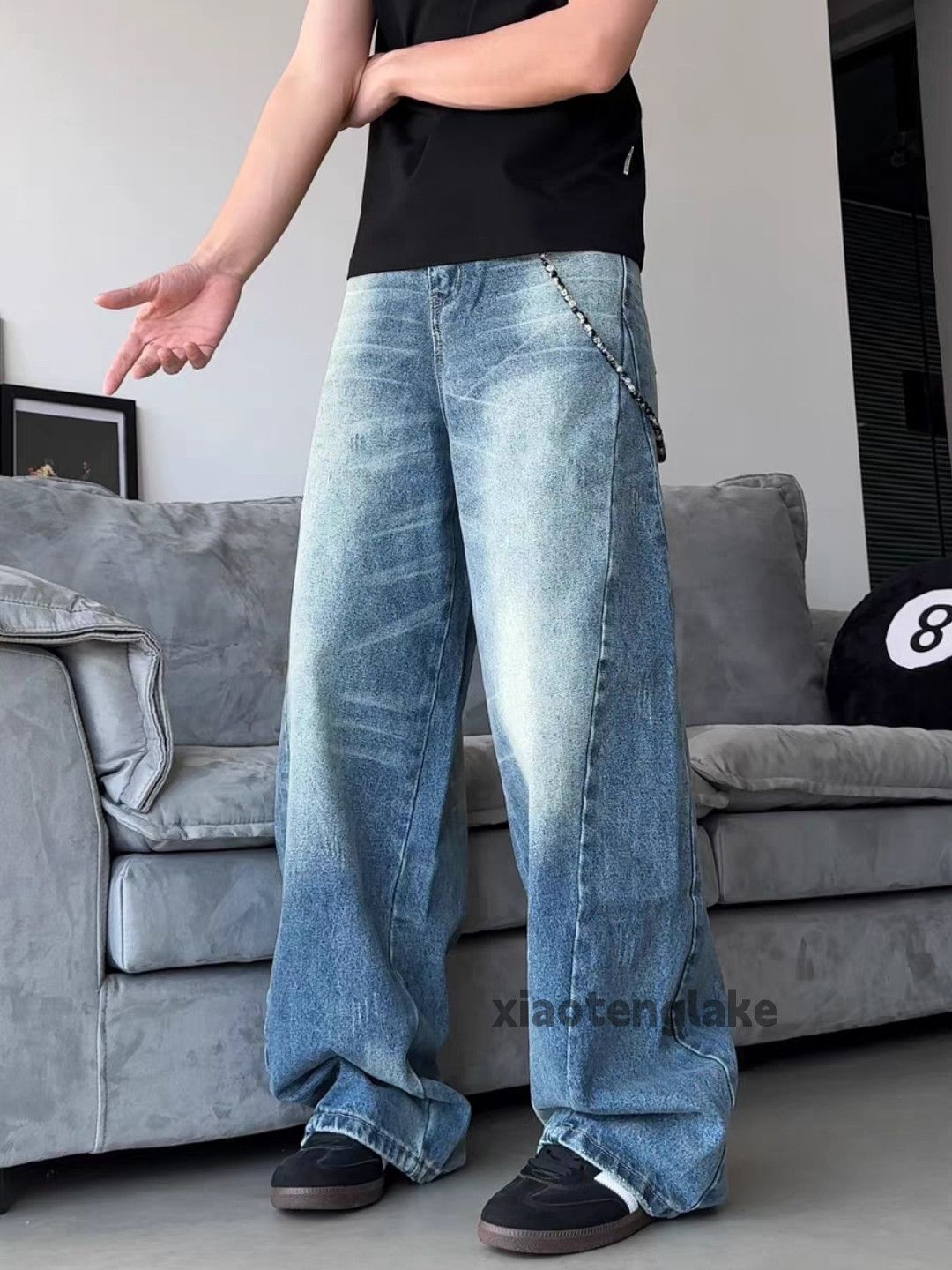 Jean × Vintage washed faded cleanfit yuppie loose bootcut baggy jeans Size US 30 / EU 46 - 5 Thumbnail