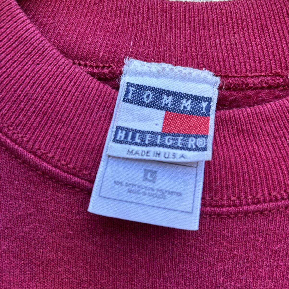 Tommy Hilfiger × Vintage Vintage 90s Tommy Hilfiger Crewneck Sweatshirt USA Size US L / EU 52-54 / 3 - 7 Thumbnail