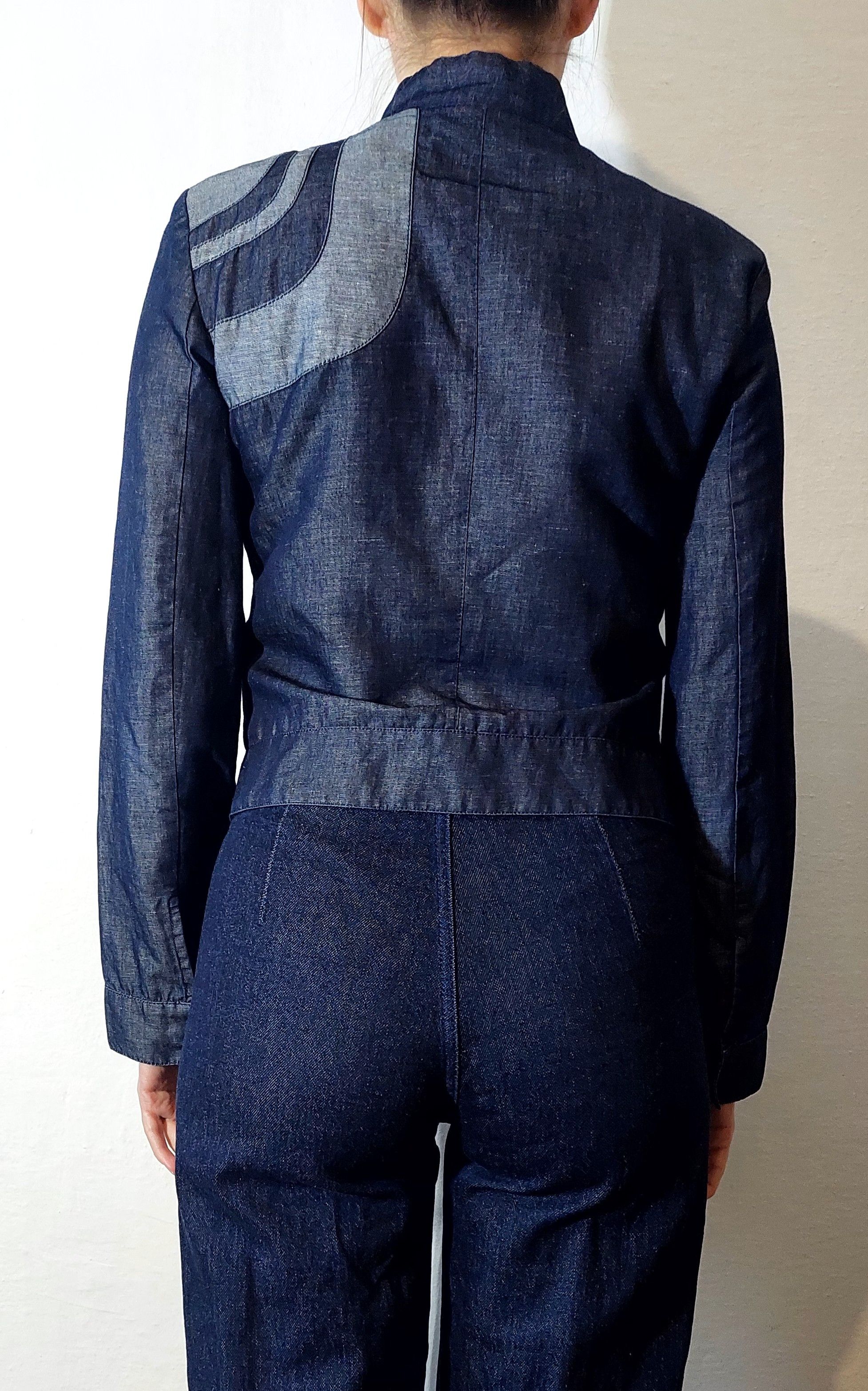 Kenzo Vintage Kenzo Women's Blue Zip-Up Denim Jacket Size 40 Size M / US 6-8 / IT 42-44 - 2 Thumbnail