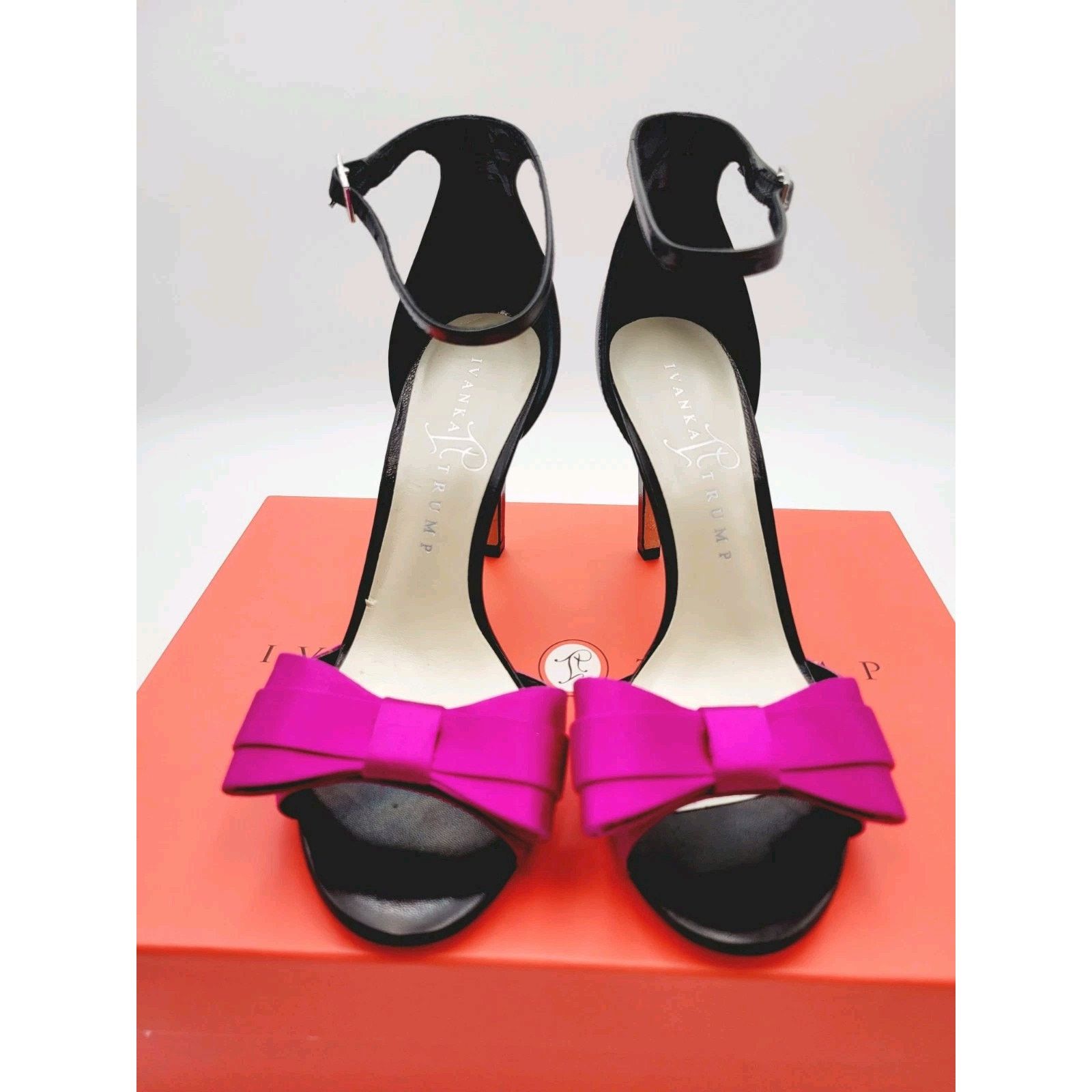 & Other Stories Ivanka Trump Phallon High Heel Shoes Sz 6.5M Dark Pink Black Size US 6.5 / IT 36.5 - 6 Thumbnail