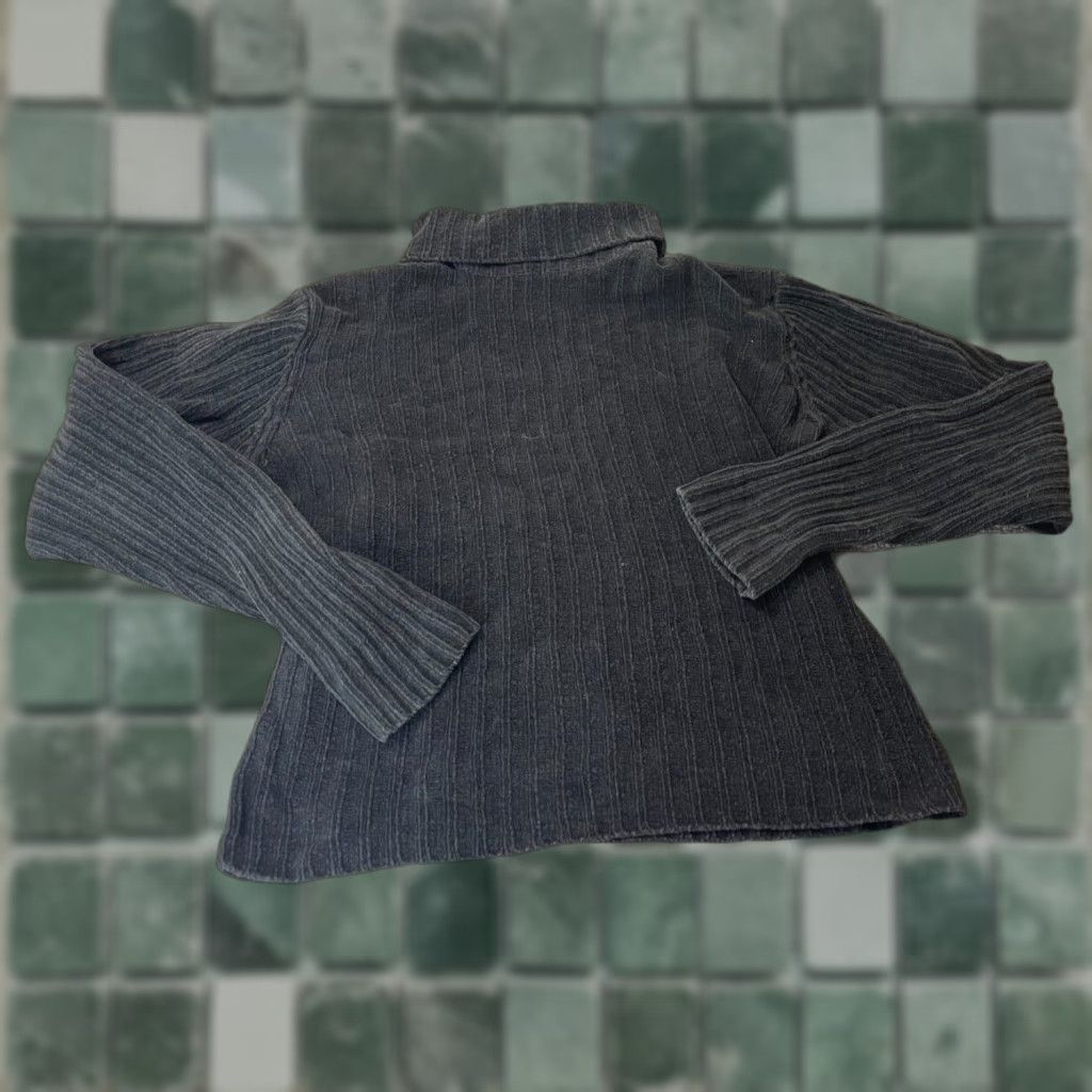 J.Crew J.CREW Sweater Womens L Turtleneck Long Sleeve Black Pullover Size L / US 10 / IT 46 - 1 Thumbnail