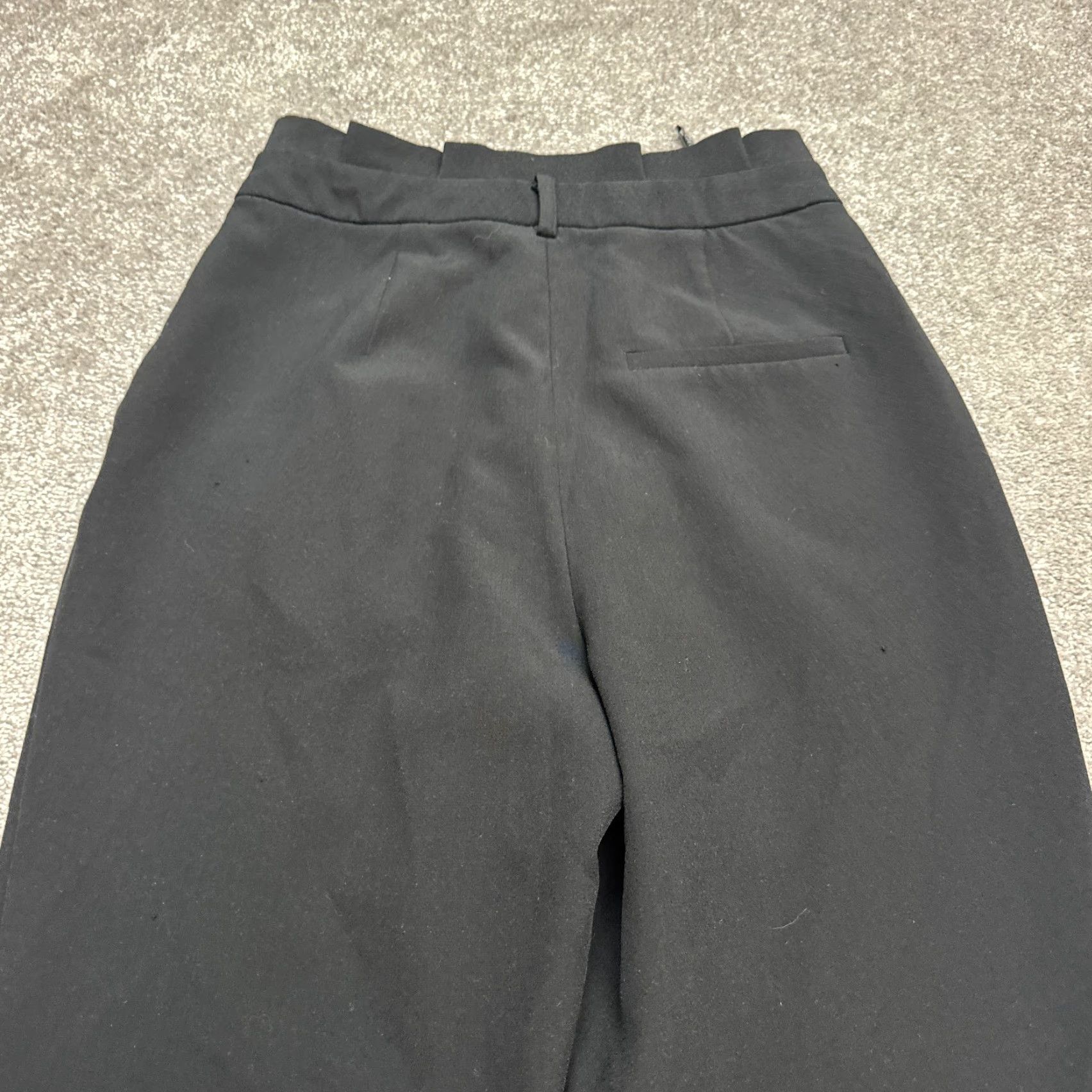 Topshop Topshop Pants Womens 6 Black Paperbag Tapered High Rise Pleated Front Size 28" / US 6 / IT 42 - 5 Thumbnail