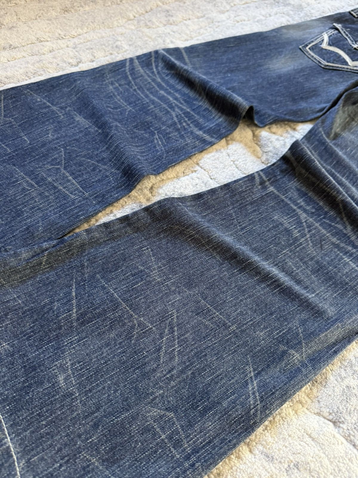 Le Grande Bleu (L.G.B.) Edwin 503 Japan Edition Flared Buckle Back Flared Jeans Size US 28 / EU 44 - 17 Thumbnail