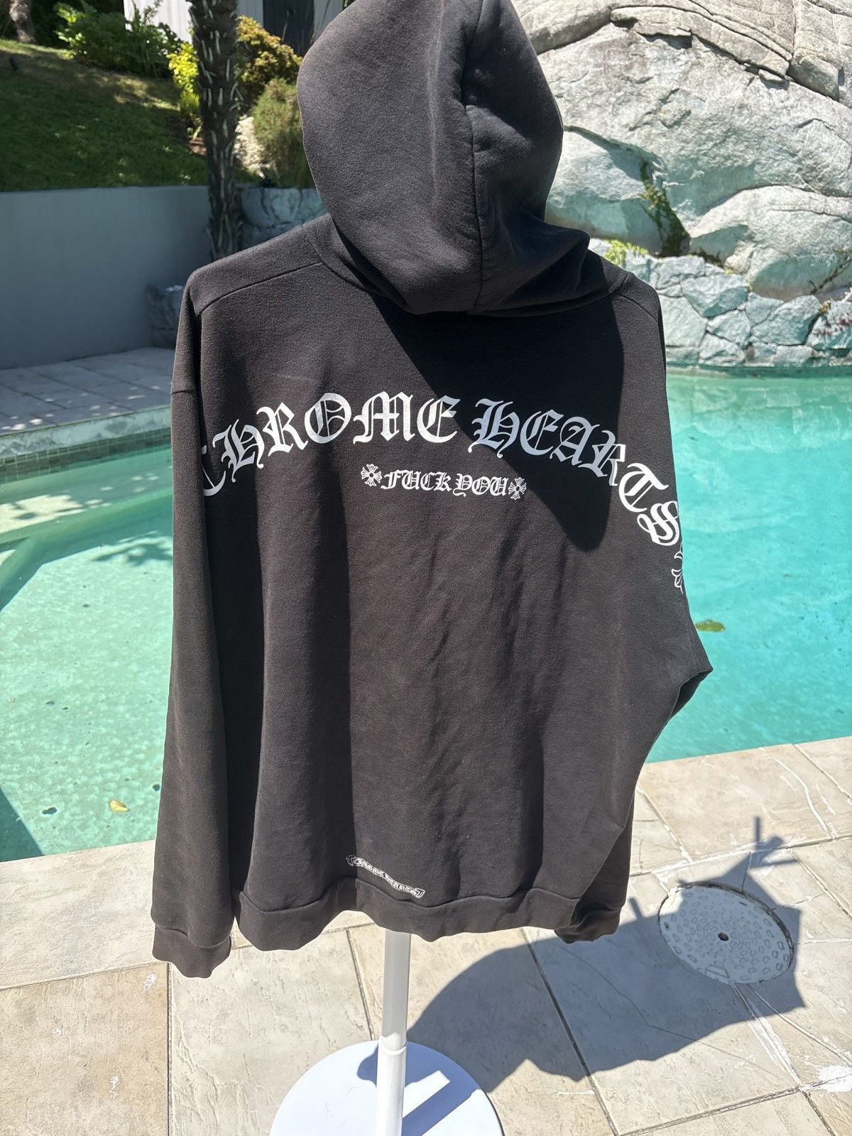 関税込 Chrome Hearts T-Bar Fuck You Zip Up Hoodie フーディ Buy Chrome Hearts Fuck You Hood Zip Up 'Black' - 1383