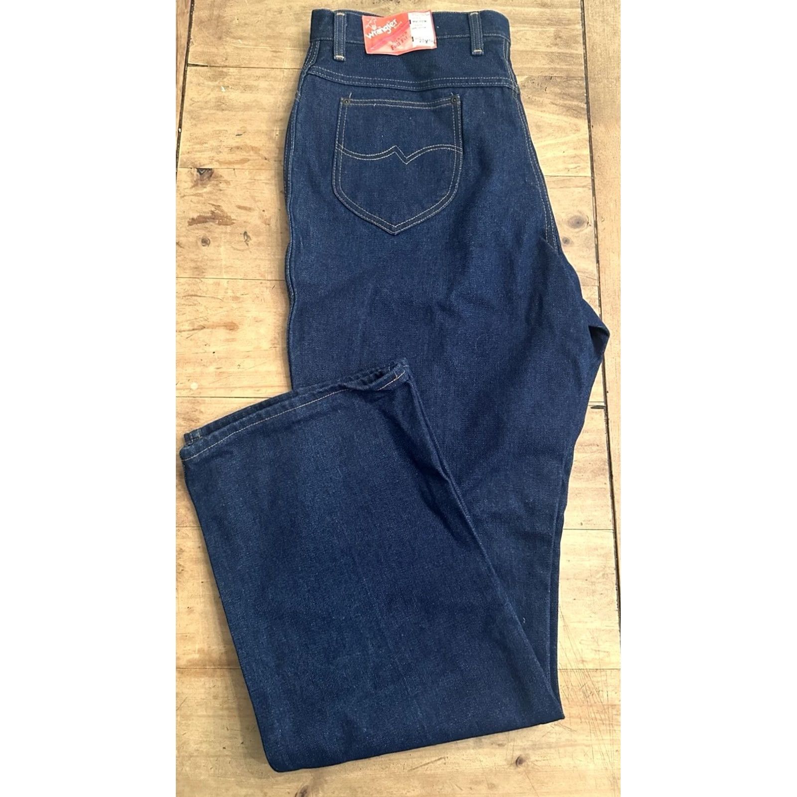 Wrangler VINTAGE Wrangler Misses Full Fit Jeans 20 High Waist 34x33 Blue 80s Womens Mom 34x33 Size 42" / US 20 - 2 Thumbnail