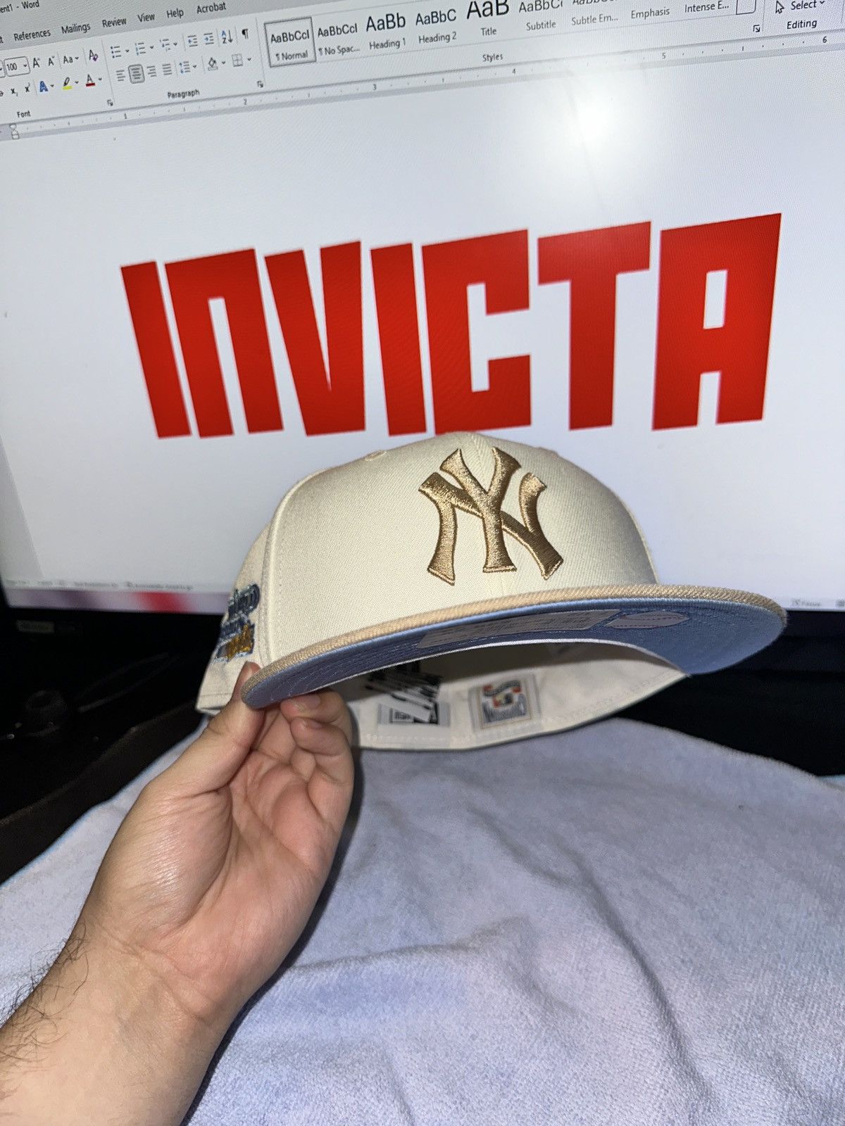 MLB × New Era × New York Yankees (7 1/2) New York Yankees 1981 World Series Fitted - Blue UV Size ONE SIZE - 2 Thumbnail