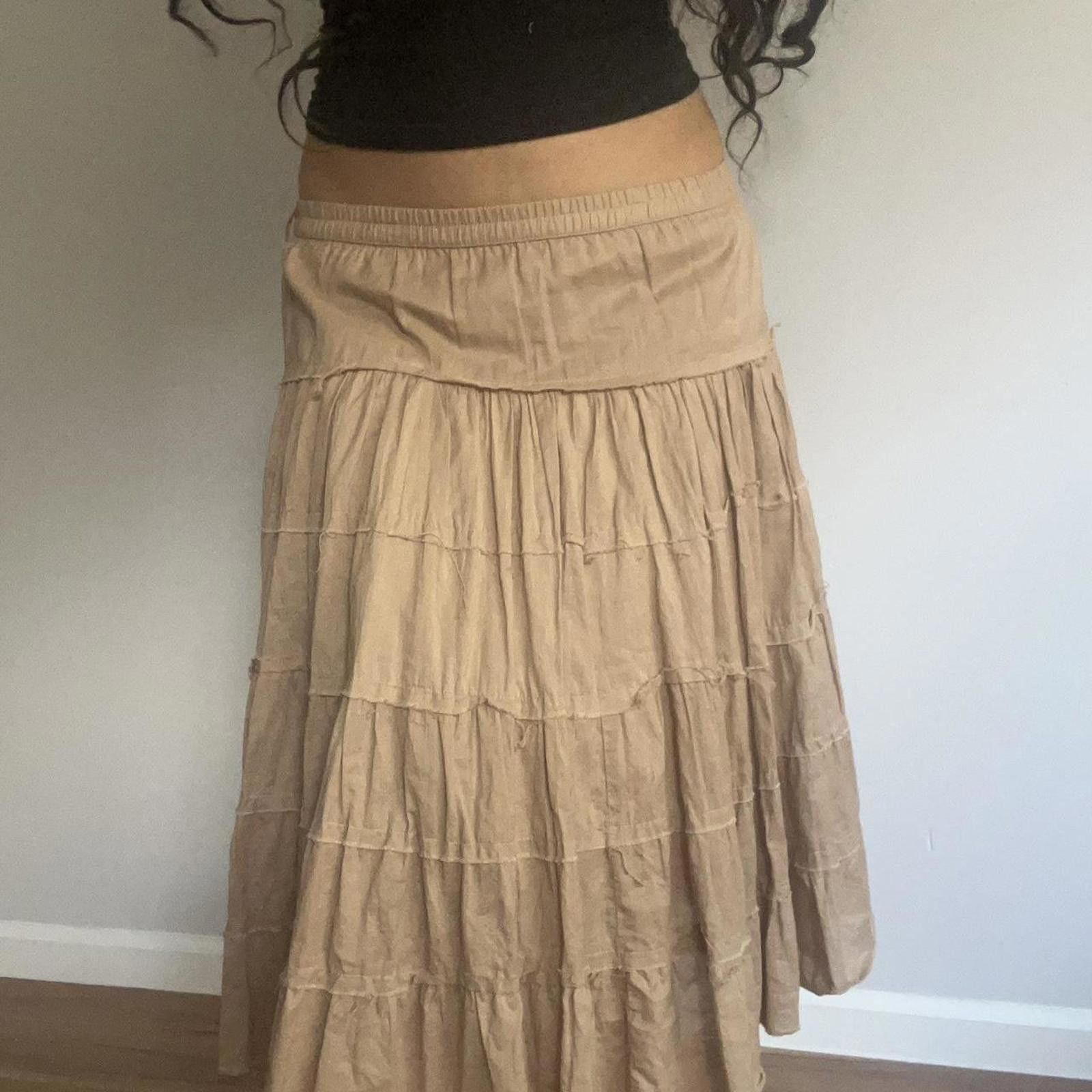 Other Tan midi skirt with a boho vibe Size 32" / US 10 / IT 46 - 1 Thumbnail