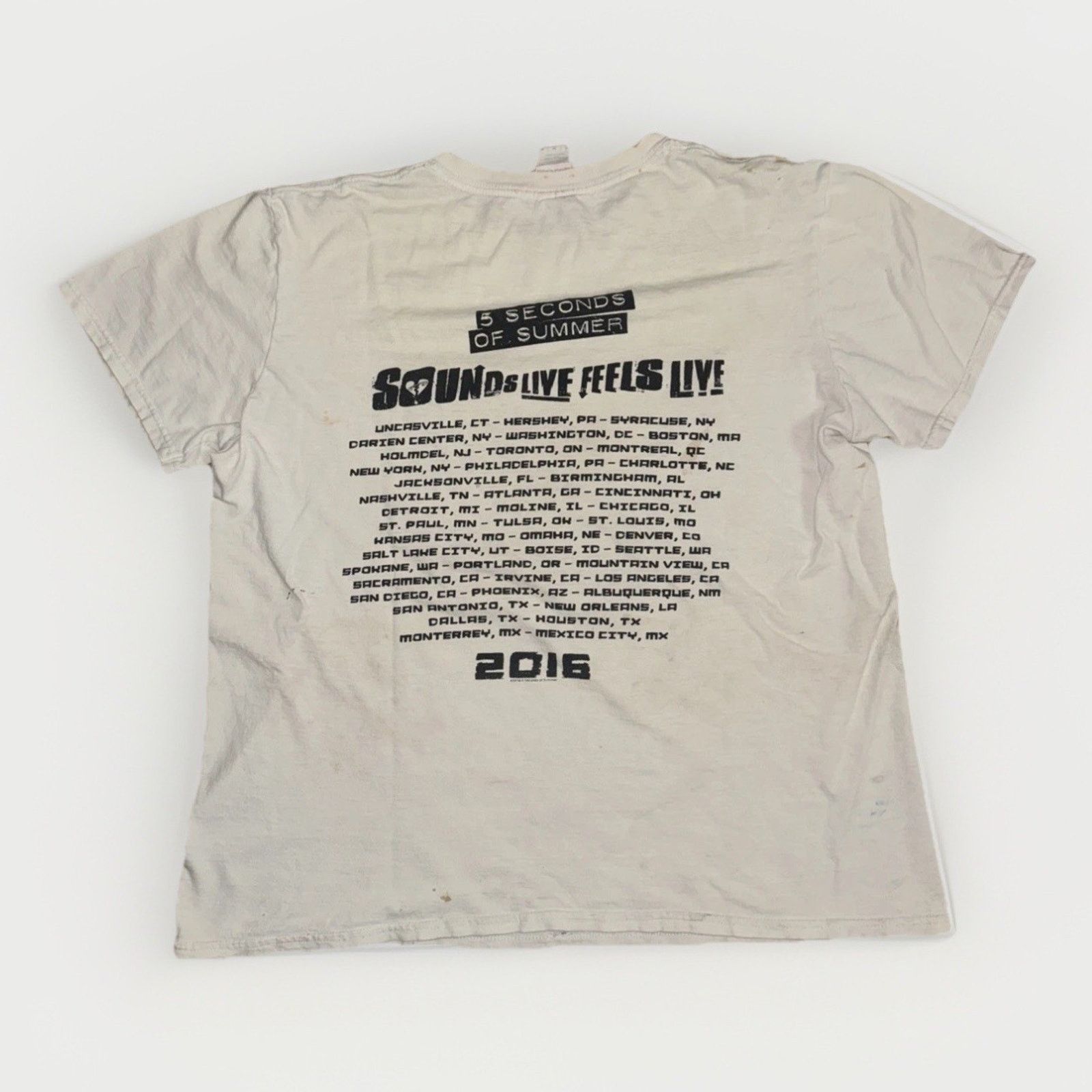 Band Tees × Vintage 5 Seconds of Summer Band T-Shirt Medium 19x22 Graphic Tour Size US M / EU 48-50 / 2 - 5 Thumbnail