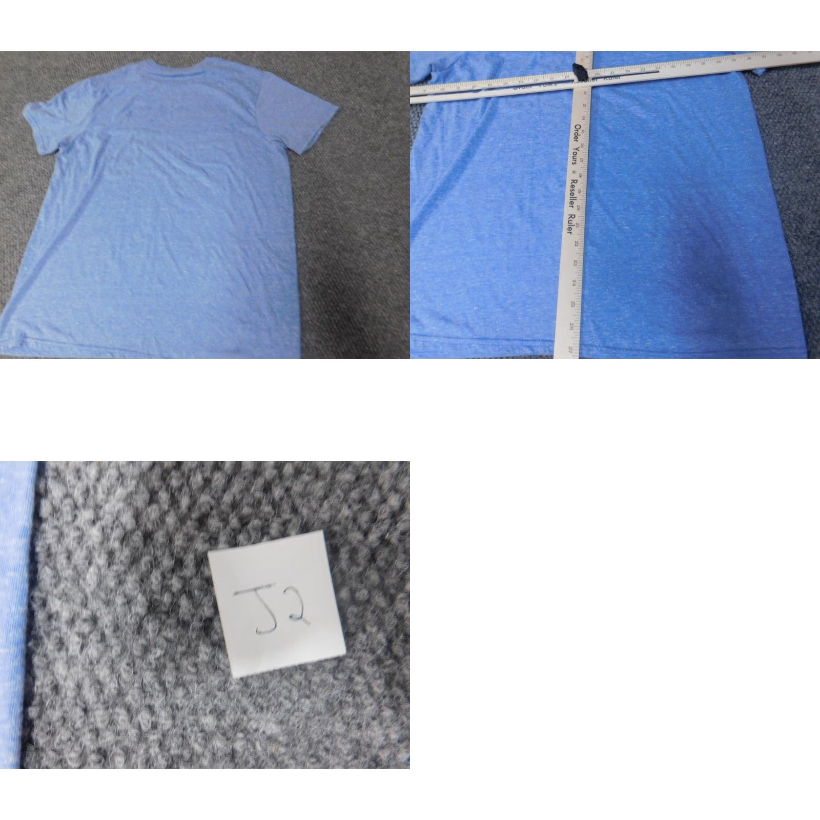 Vintage Surf Style Mens T-Shirt Short Sleeve Crew Neck Blue Cotton City Logo L Large Size US L / EU 52-54 / 3 - 8 Thumbnail