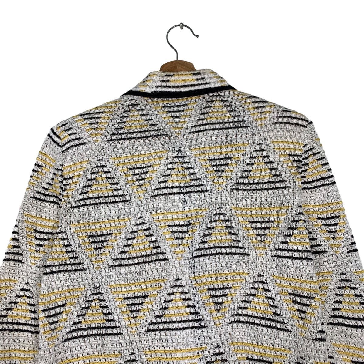 Japanese Brand LIOLA Triangle Logo All Over Button Jacket #1194-C54 Size M / US 6-8 / IT 42-44 - 8 Thumbnail