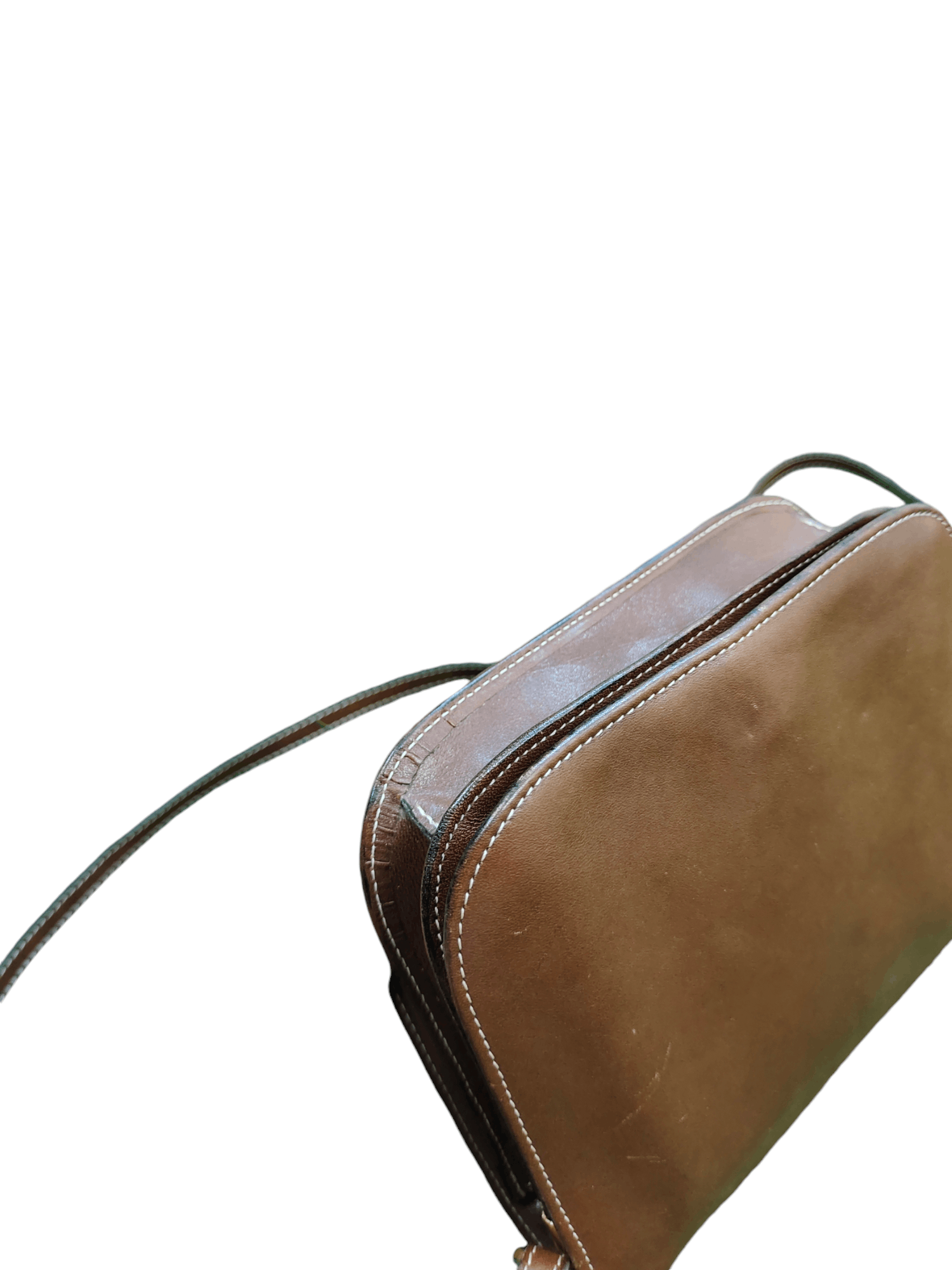 Aigner Vintage 80s Aigner Patina Leather Sling Shoulder Bag Size ONE SIZE - 9 Thumbnail