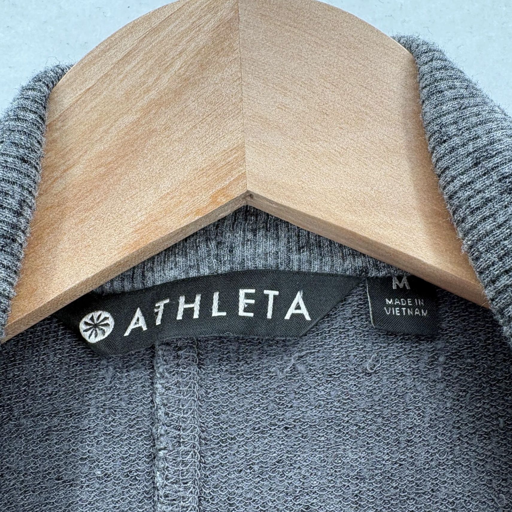 Athleta Athleta Cardigan Womens Medium Gray Open Front Pockets Wrap Pranayama Restore Size M / US 6-8 / IT 42-44 - 4 Thumbnail
