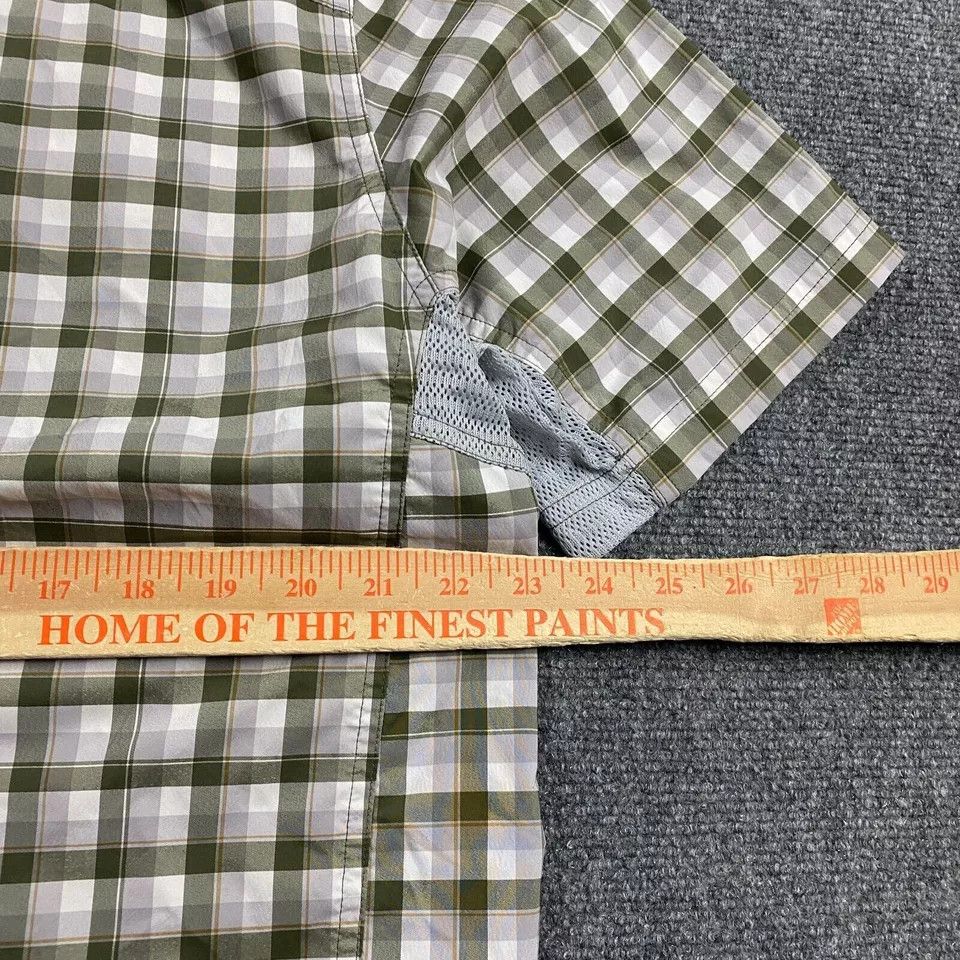 Rei REI Shirt Men's Large Gingham Green Button Up Vented Size US L / EU 52-54 / 3 - 4 Thumbnail