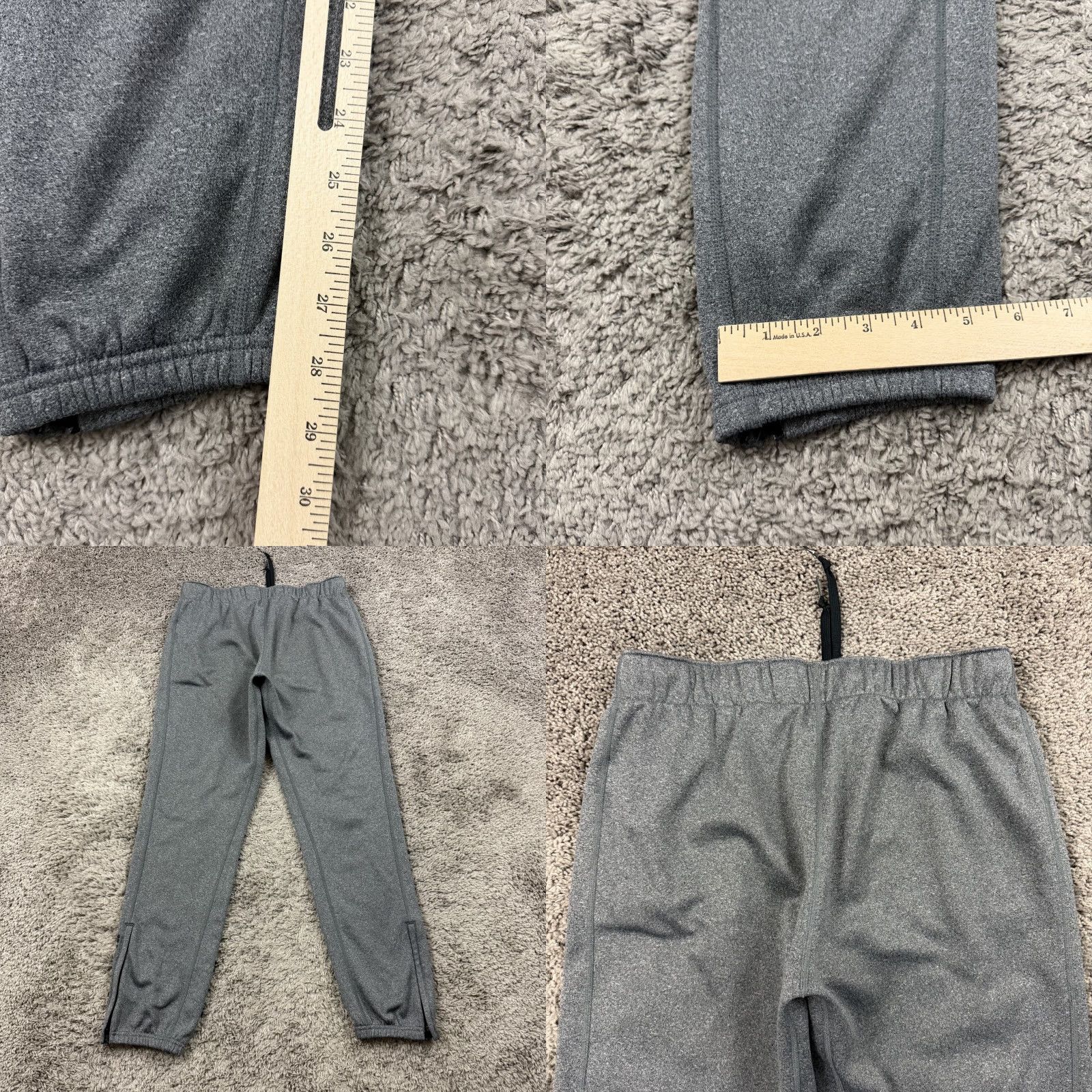 Nike Nike Therma Sweatpants Mens S Gray Fleece Drawstring Zip Ankle Breathable Pockets Gym & Training Running Sweatpants Mens Socks? Size US 30 / EU 46 - 8 Thumbnail