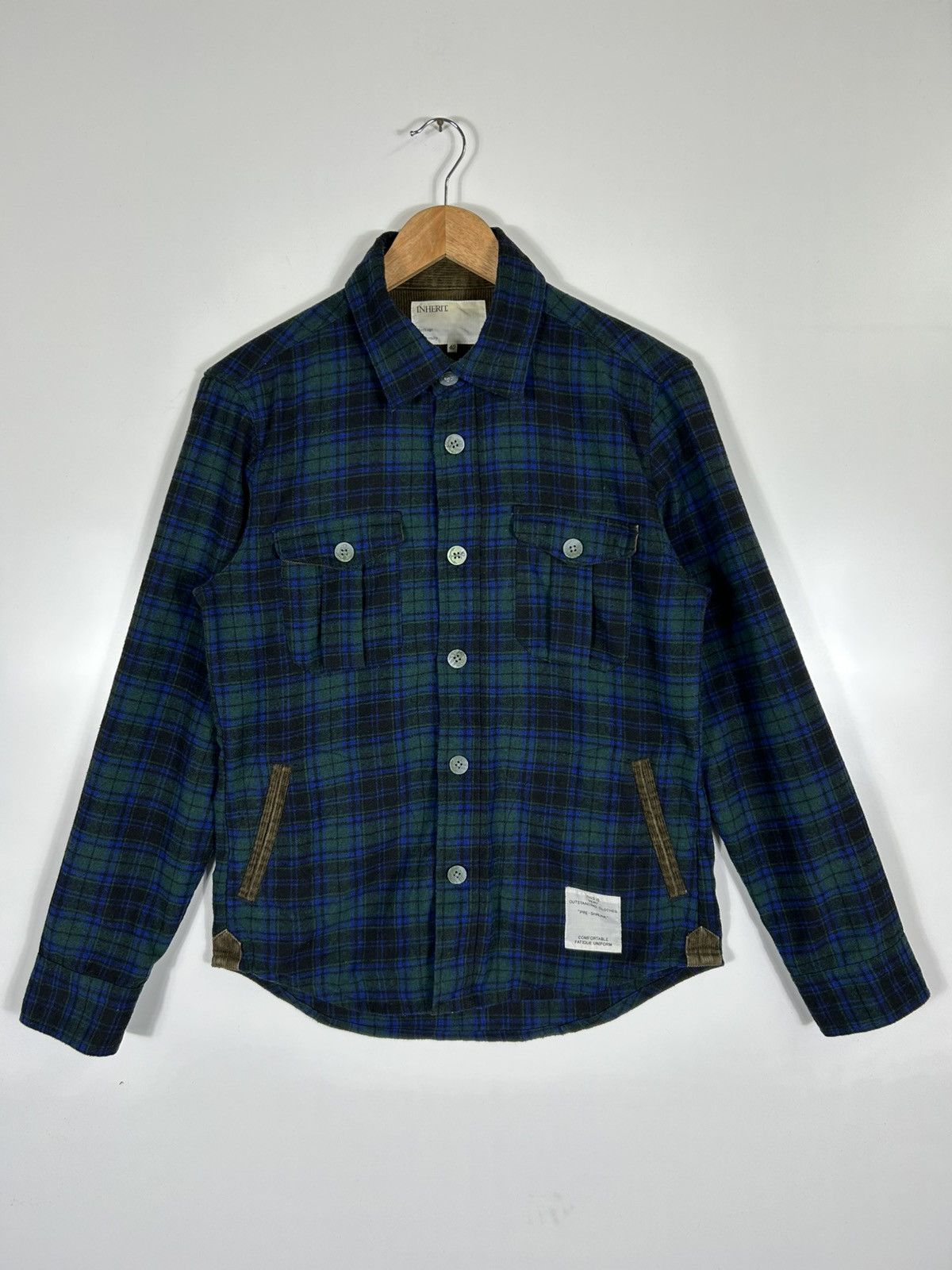 Japanese Brand 🔥Inherit Workwear Style Flannel Button Chore Shirt Jacket Size US S / EU 44-46 / 1 - 1 Thumbnail