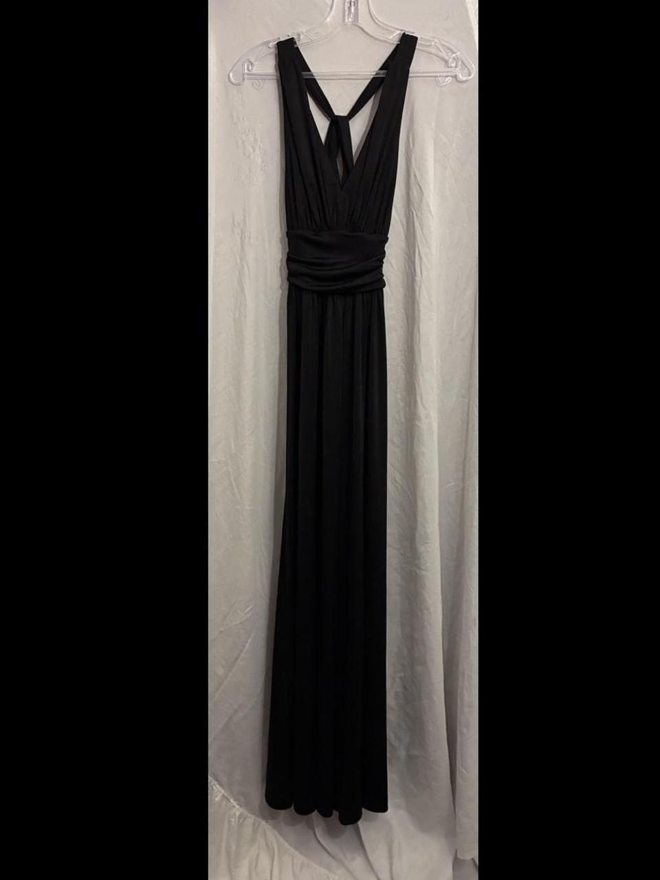 Express Vintage Express Deep V-Neck Cross Ruched Waist Maxi Dress Size XS / US 0-2 / IT 36-38 - 1 Thumbnail