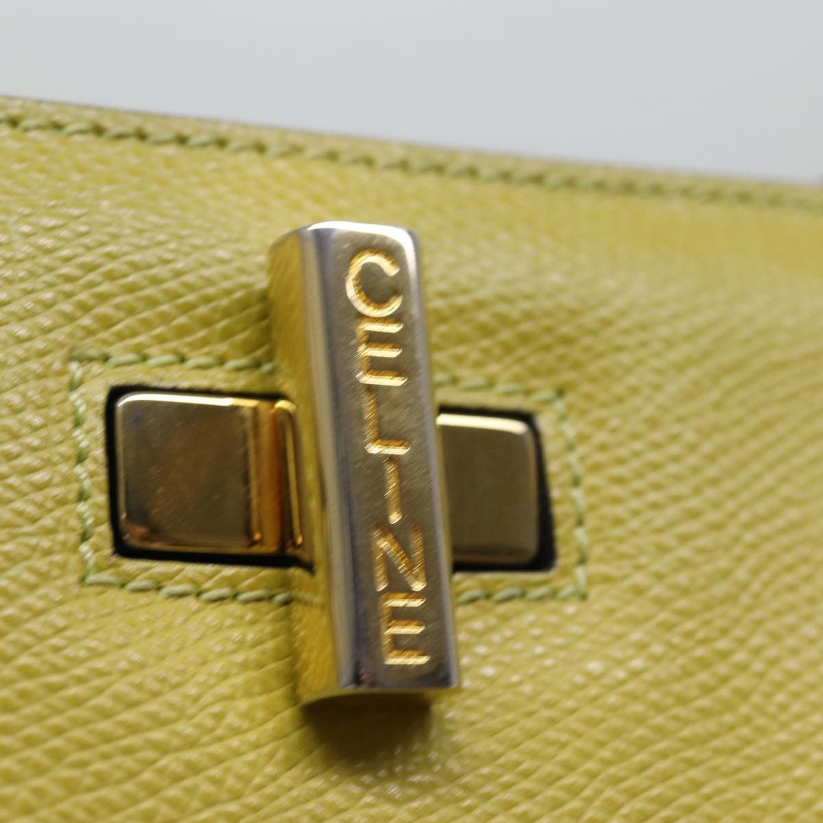 Celine CELINE Tote Bag Leather Yellow Size ONE SIZE - 9 Thumbnail
