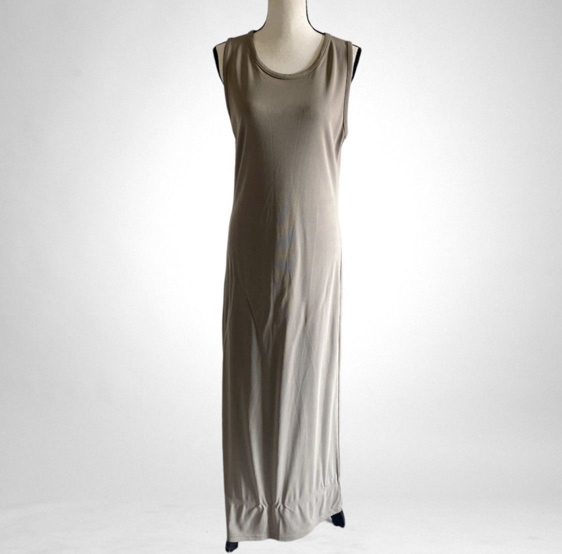 Old Navy LIGHT OLIVE SLEEVELESS SCOOP NECK MAXI DRESS Size L / US 10 / IT 46 - 6 Thumbnail