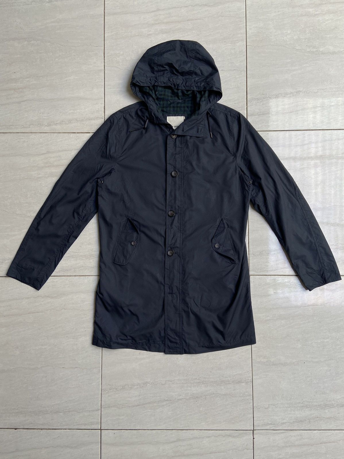 Mac Ben Sherman Car Coat BEN SHERMAN Navy Coat Jacket