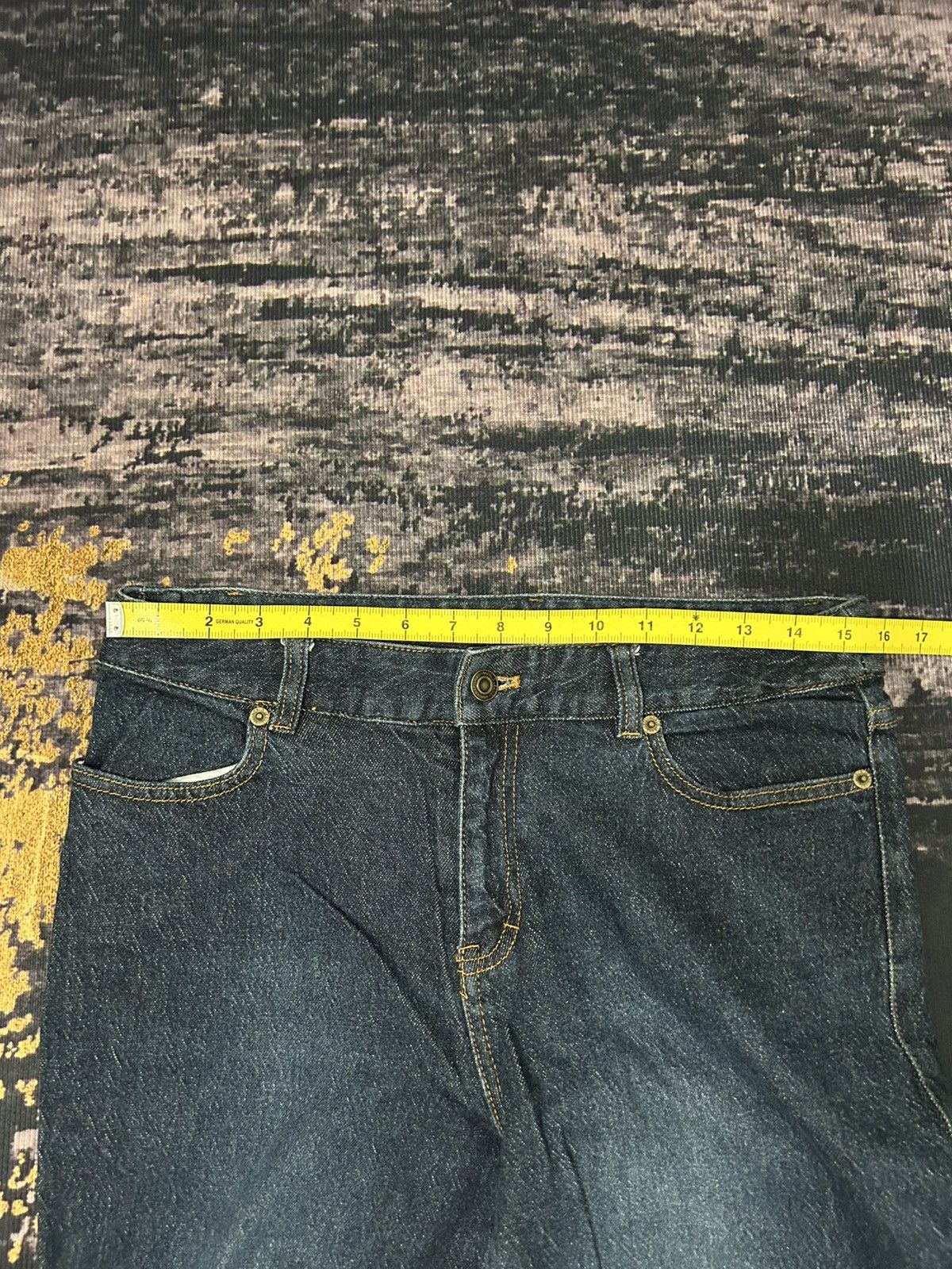 If Six Was Nine Livre Claire Japan Lace Up Super Flare Jeans Size US 30 / EU 46 - 13 Thumbnail