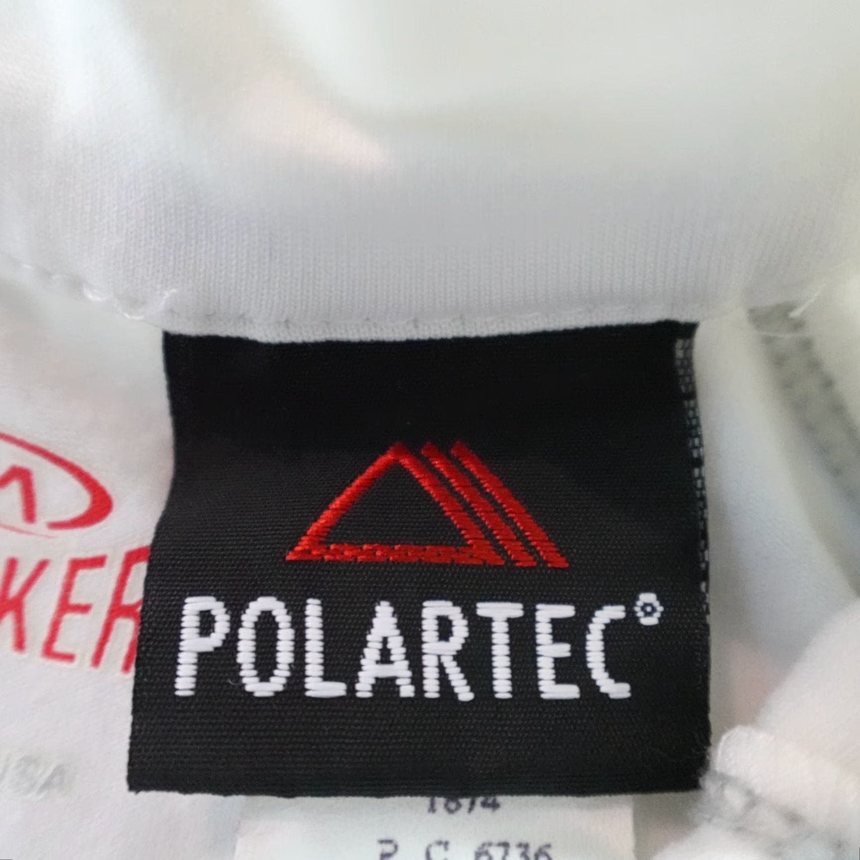 Barker MARKER Womens Sweater Small White 1/4 Zip Pullover Solid Polartec Made in USA Shirt Adult Small White 1/4 Zip Athletic Running Womens Size S / US 4 / IT 40 - 3 Thumbnail