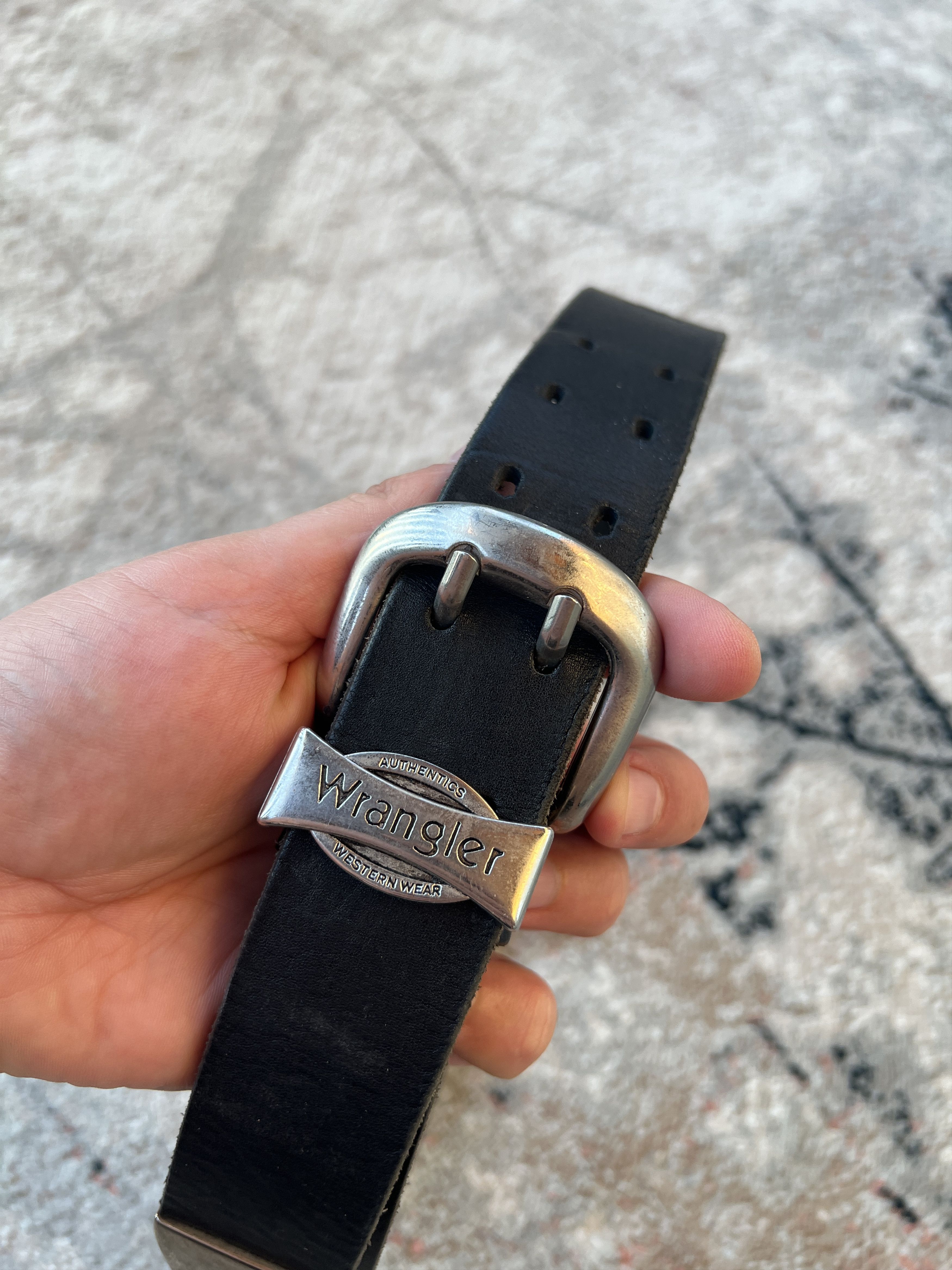 Wrangler Wrangler Leather Belt Size ONE SIZE - 1 Thumbnail