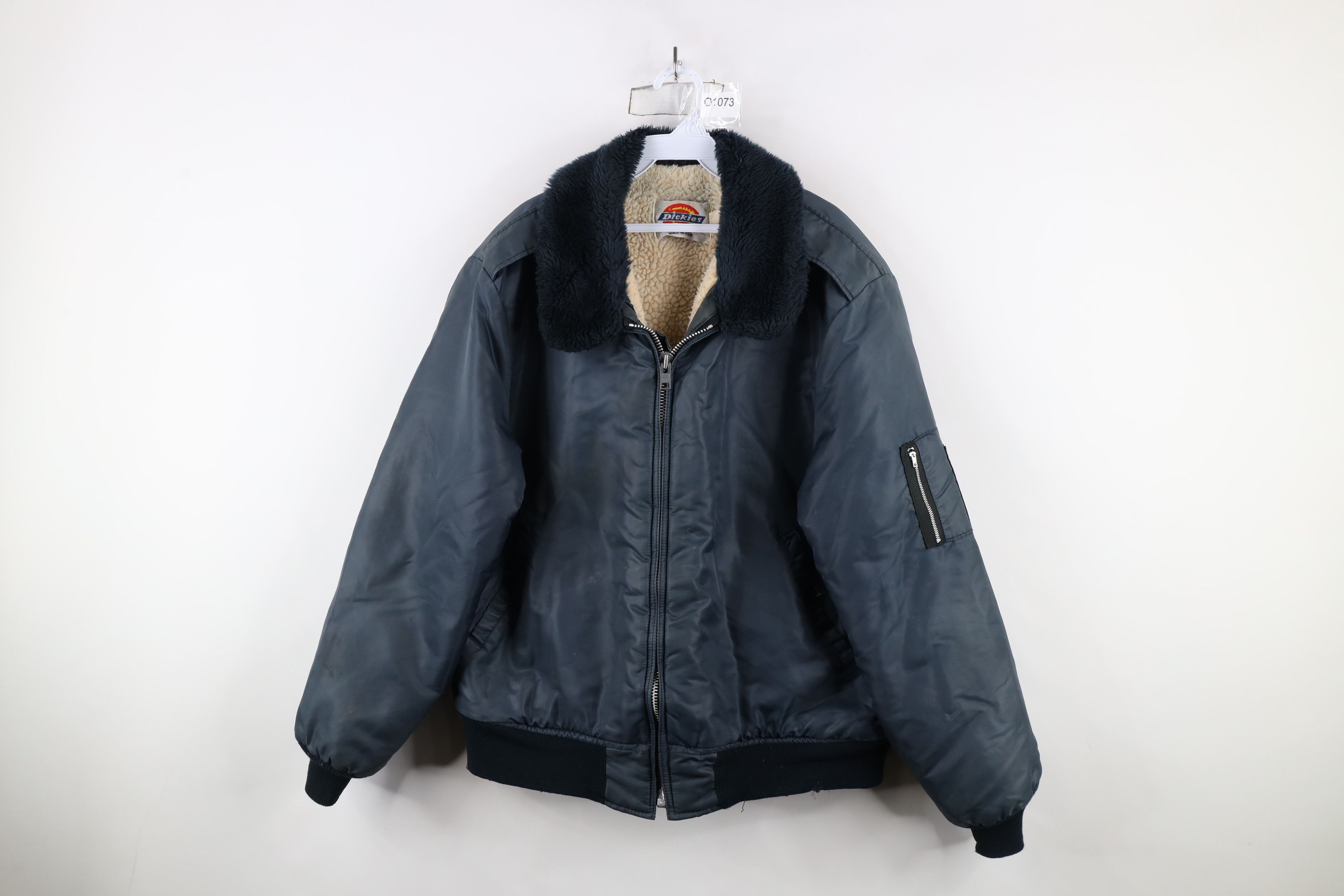 Dickies × Vintage Vintage 70s 80s Dickies Fleece Lined Bomber Jacket USA Size US L / EU 52-54 / 3 - 1 Thumbnail