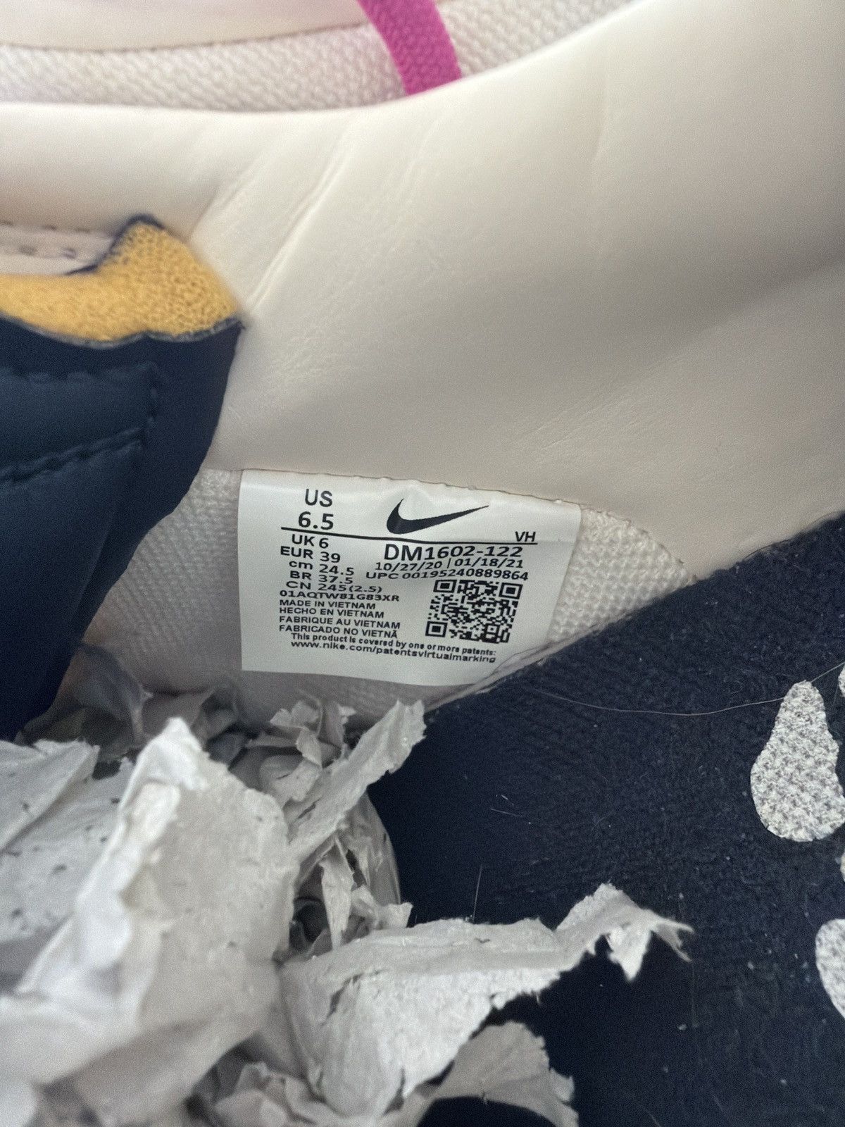 Nike × Off-White Off-White Nike Dunk Low Lot 30 Men’s 6.5 Size US 6.5 / EU 39-40 - 7 Thumbnail
