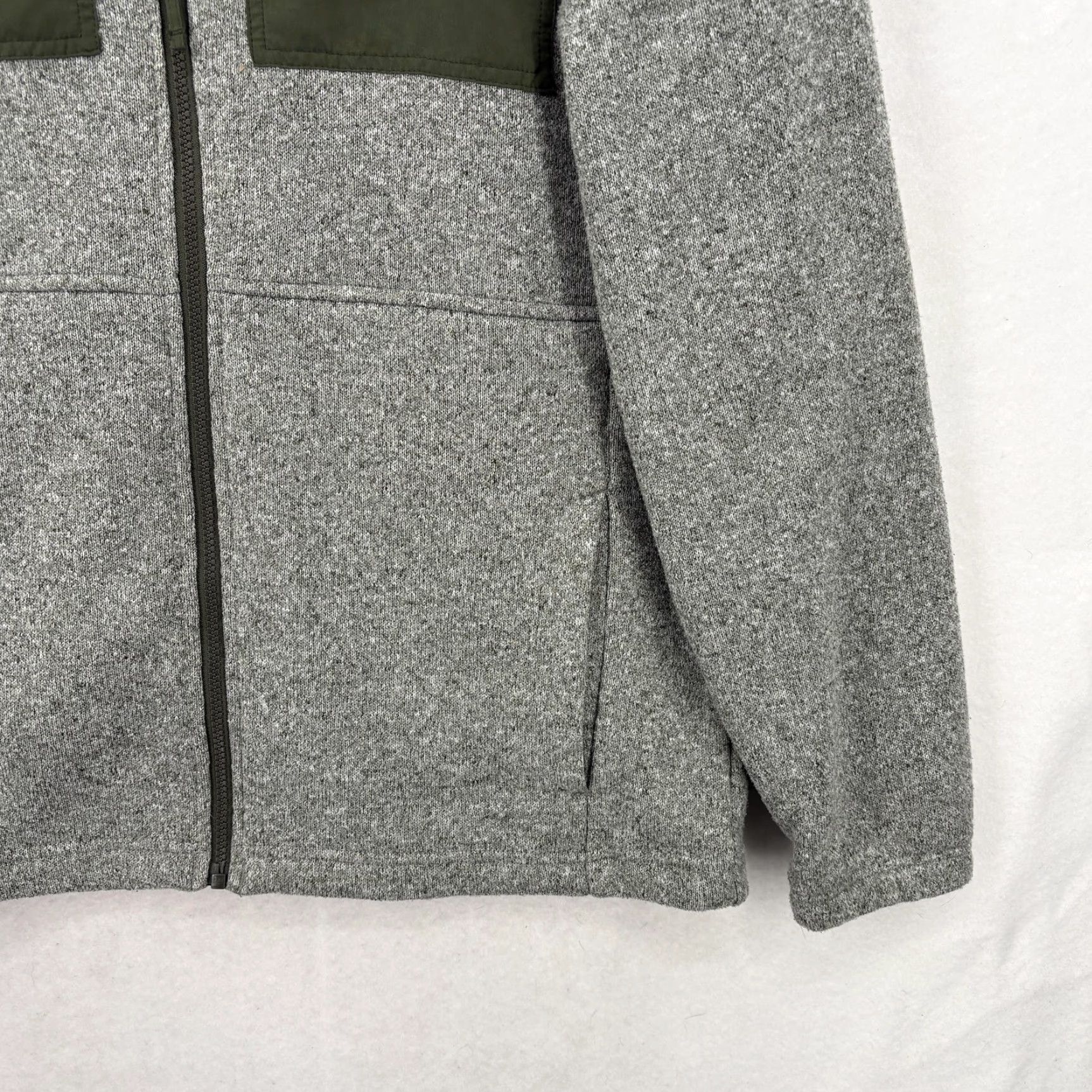 Vintage Columbia Jacket Mens Large Gray Green Fleece Full Zip Utility Hiking Outdoors Size US L / EU 52-54 / 3 - 3 Thumbnail