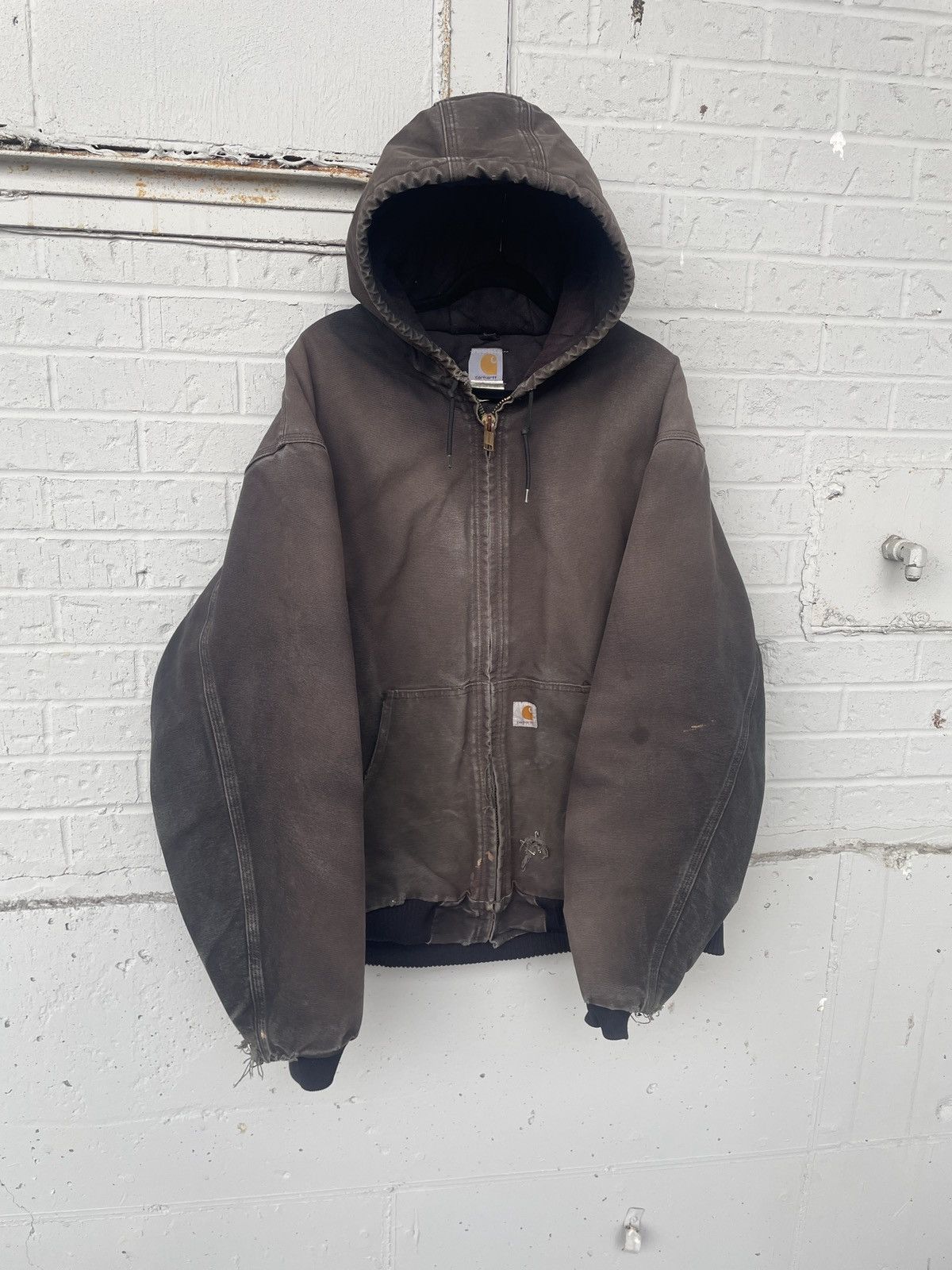 Carhartt Faded & Distressed Carhartt hooded active jacket Size US XXL / EU 58 / 5 - 2 Thumbnail