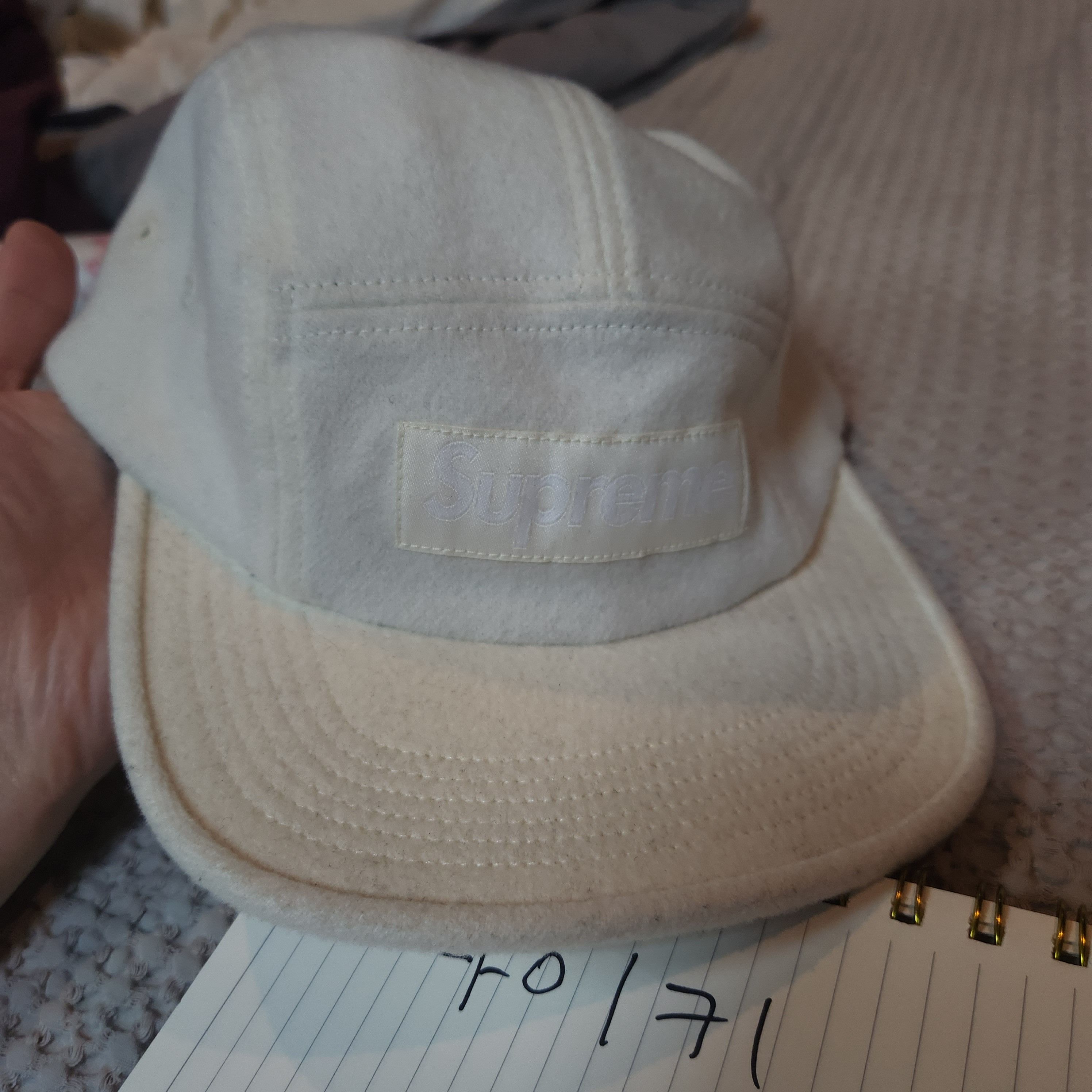 Supreme SUPREME ghost logo white wool camp cap Size ONE SIZE - 1 Thumbnail
