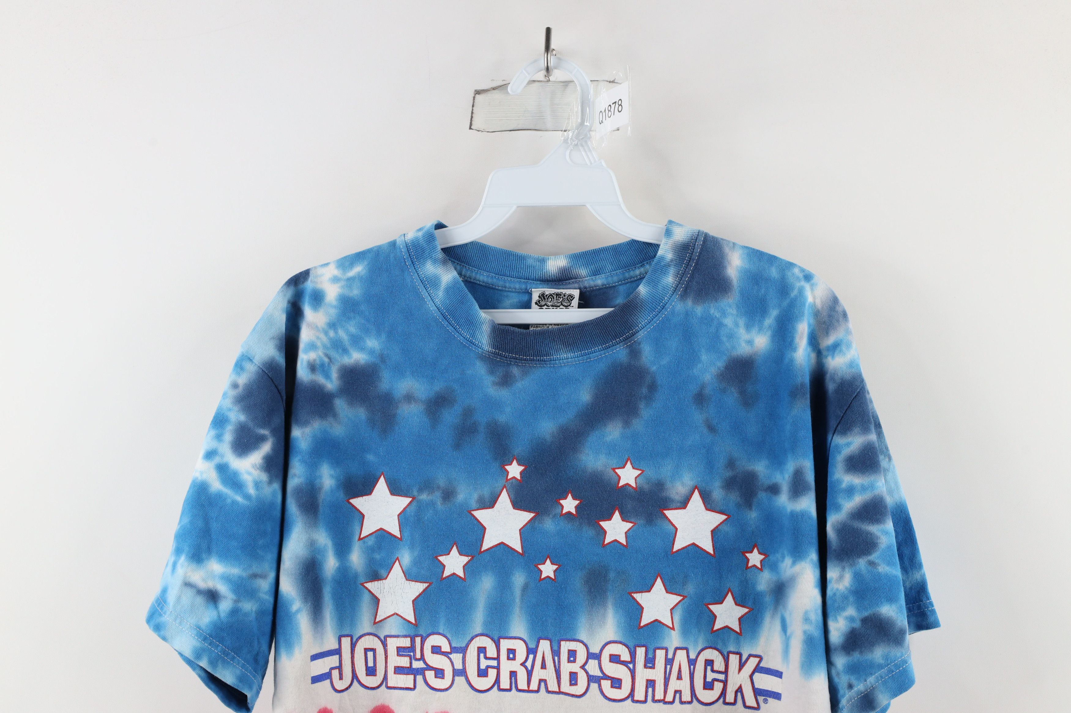 Vintage Vintage 90s Out Tie Dye Acid Wash Joes Crab Shack T-Shirt Size US M / EU 48-50 / 2 - 2 Thumbnail