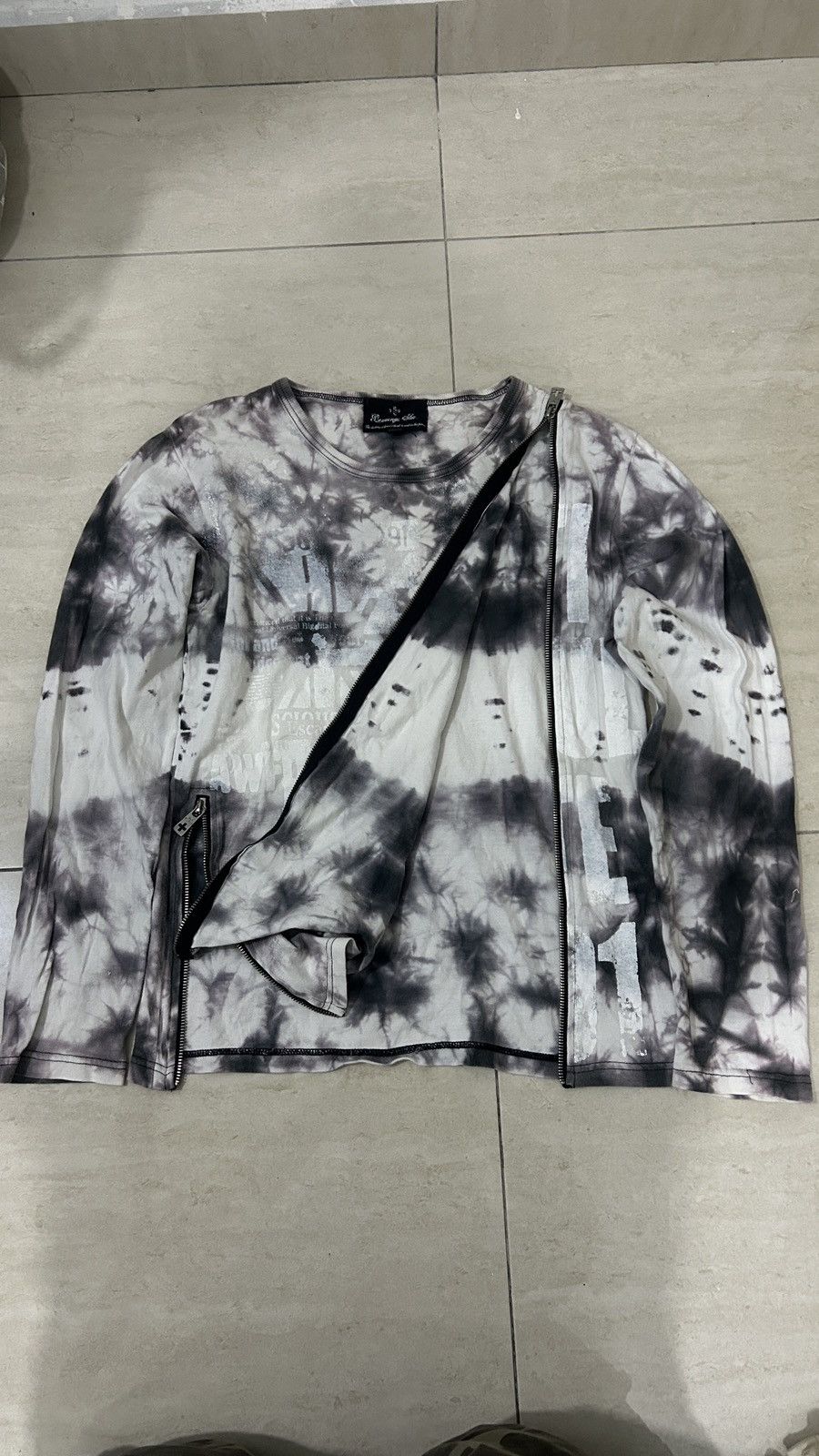 BERNINGS SHO Bernings Sho Acid wash Poem with Zipper Longsleeve Size US M / EU 48-50 / 2 - 6 Thumbnail