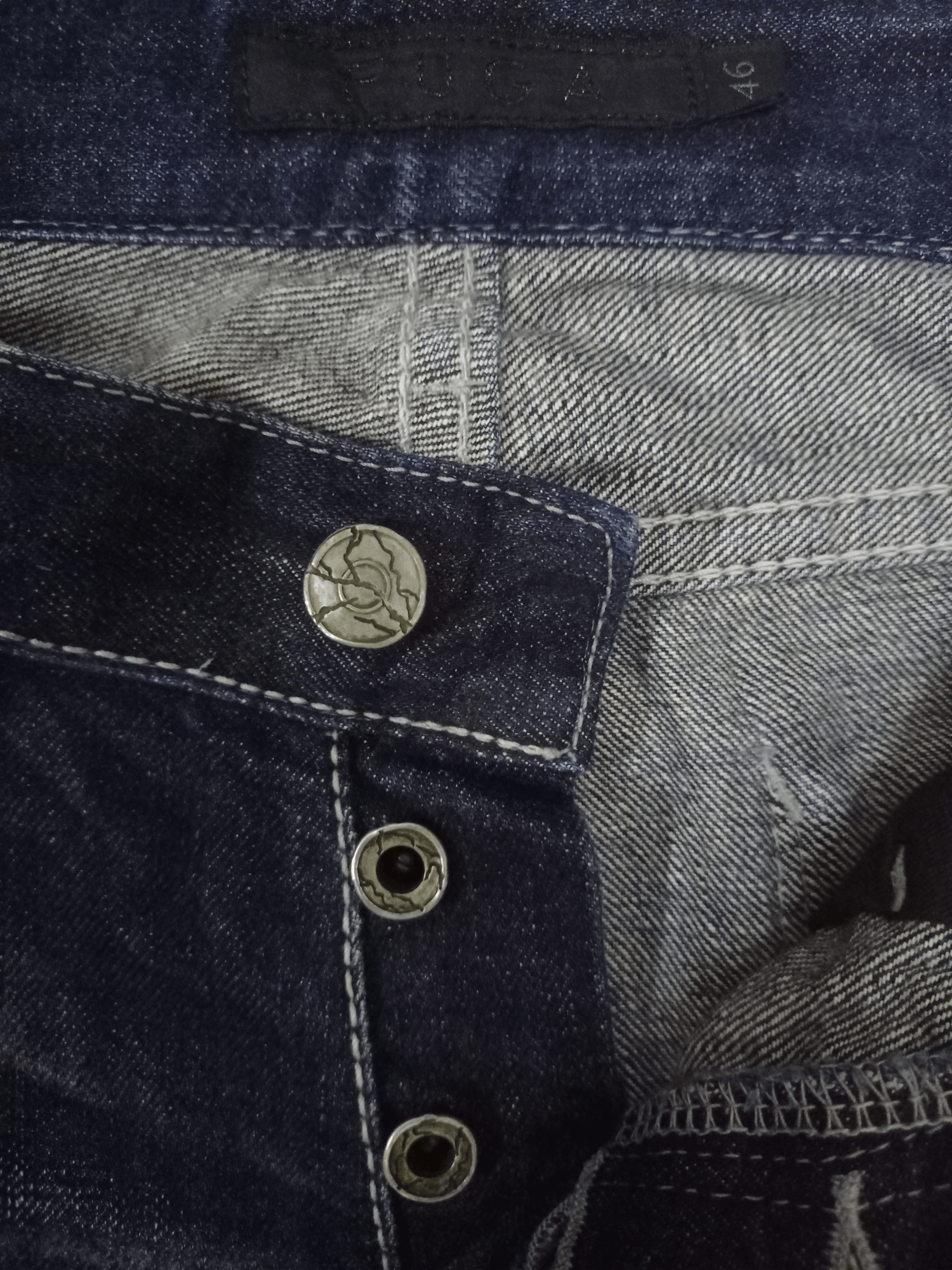 GOSTAR DE FUGA × Japanese Brand Vintage Japanese Gostar De Fuga Indigo Distressed Jeans Size US 33 - 3 Thumbnail