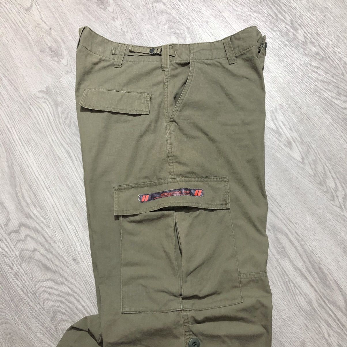 Wtaps 🇯🇵 2000s Wtaps Trousers Cotton Ripstop Cargo Pants Green Army Size US 34 / EU 50 - 2 Thumbnail