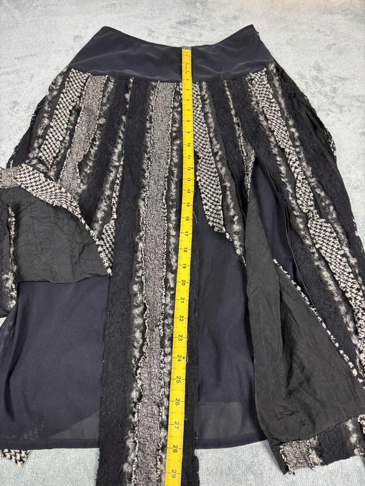 Hiroko Koshino Homme Junko Koshino Skirt Pacthwork. S0295 Size 26" / US 2 / IT 38 - 9 Thumbnail