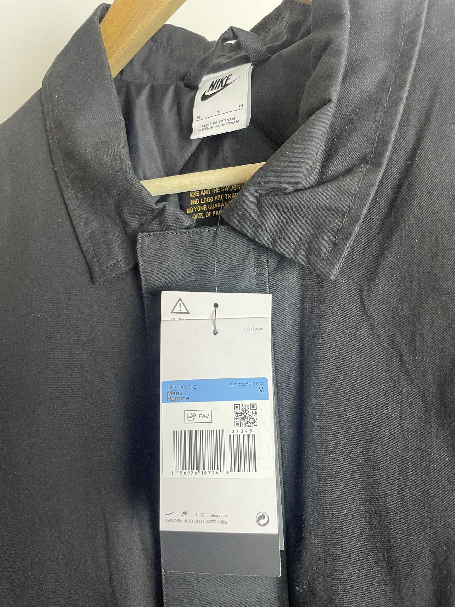 Nike NEW Nike Life Waxed Canvas Work Jacket Size US M / EU 48-50 / 2 - 2 Thumbnail